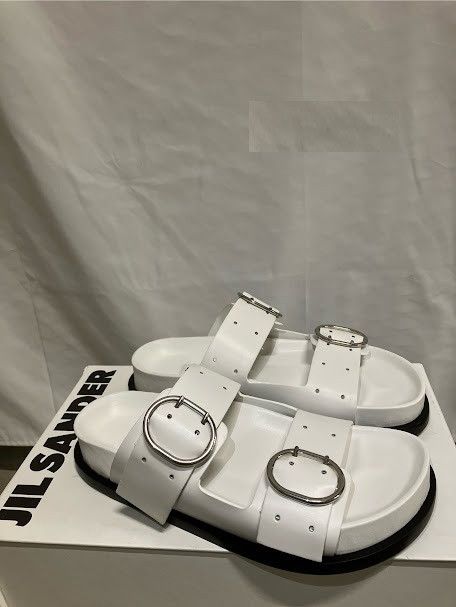 Jil Sander o1loc1c1124 Sandal in White Size US 8 / IT 38 - 1 Preview