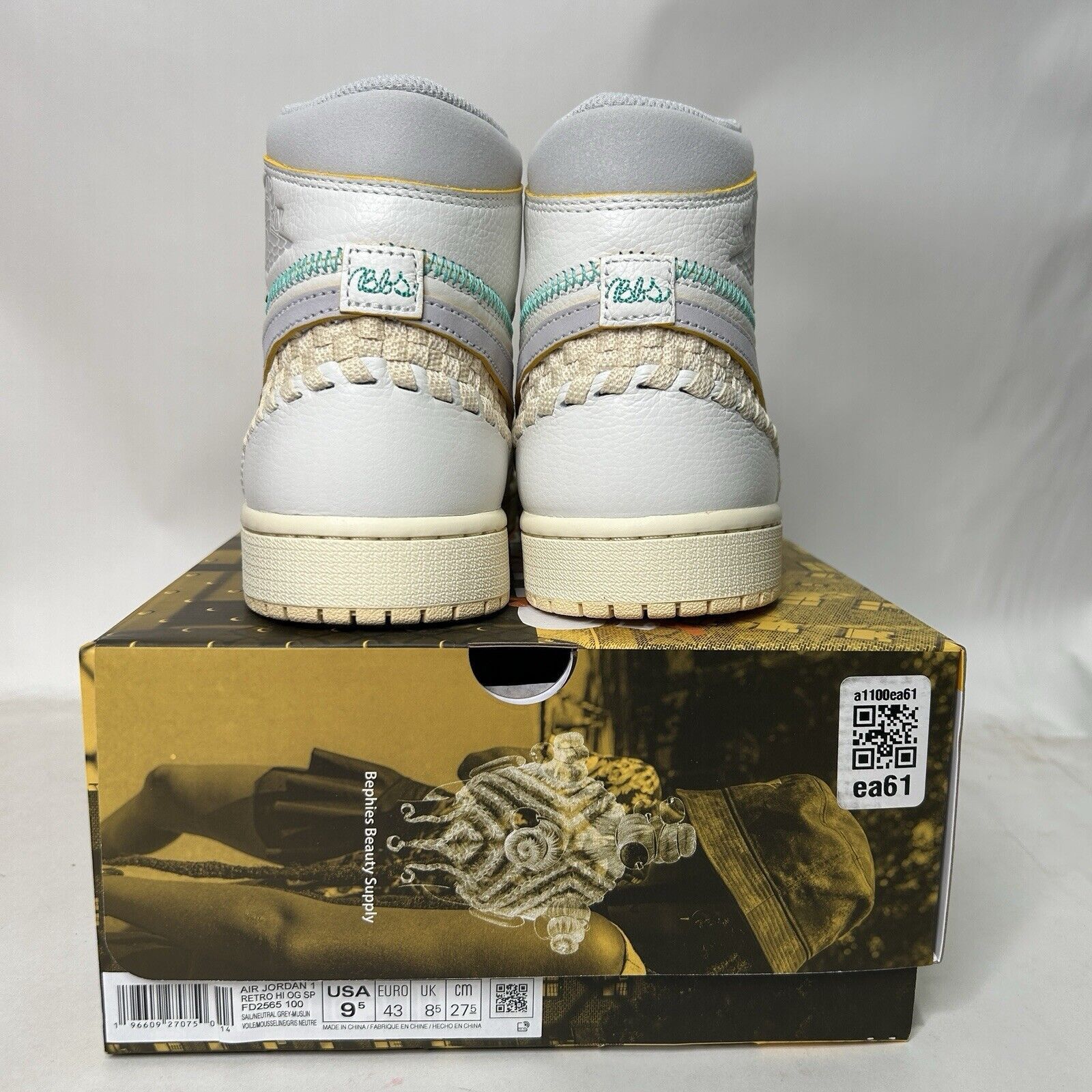 Jordan Brand Union LA x BSS x Nike Air Jordan 1 Retro OG “Summer Of 96” Size US 9.5 / EU 42-43 - 4 Thumbnail