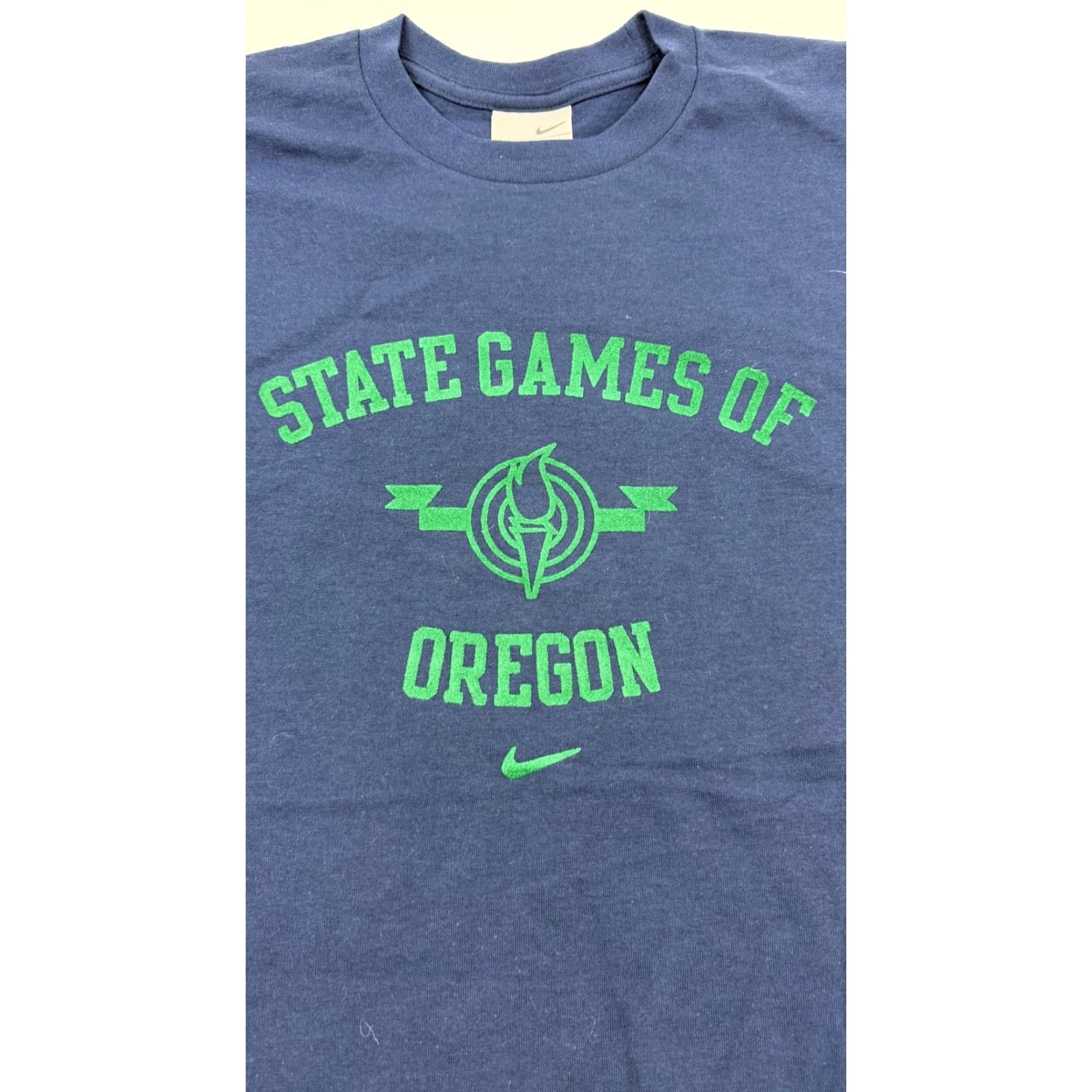 Nike VINTAGE Nike Shirt Mens Small Navy State Games of Oregon 04 Graphic T-Shirt Sports Event Mens Size US S / EU 44-46 / 1 - 2 Thumbnail