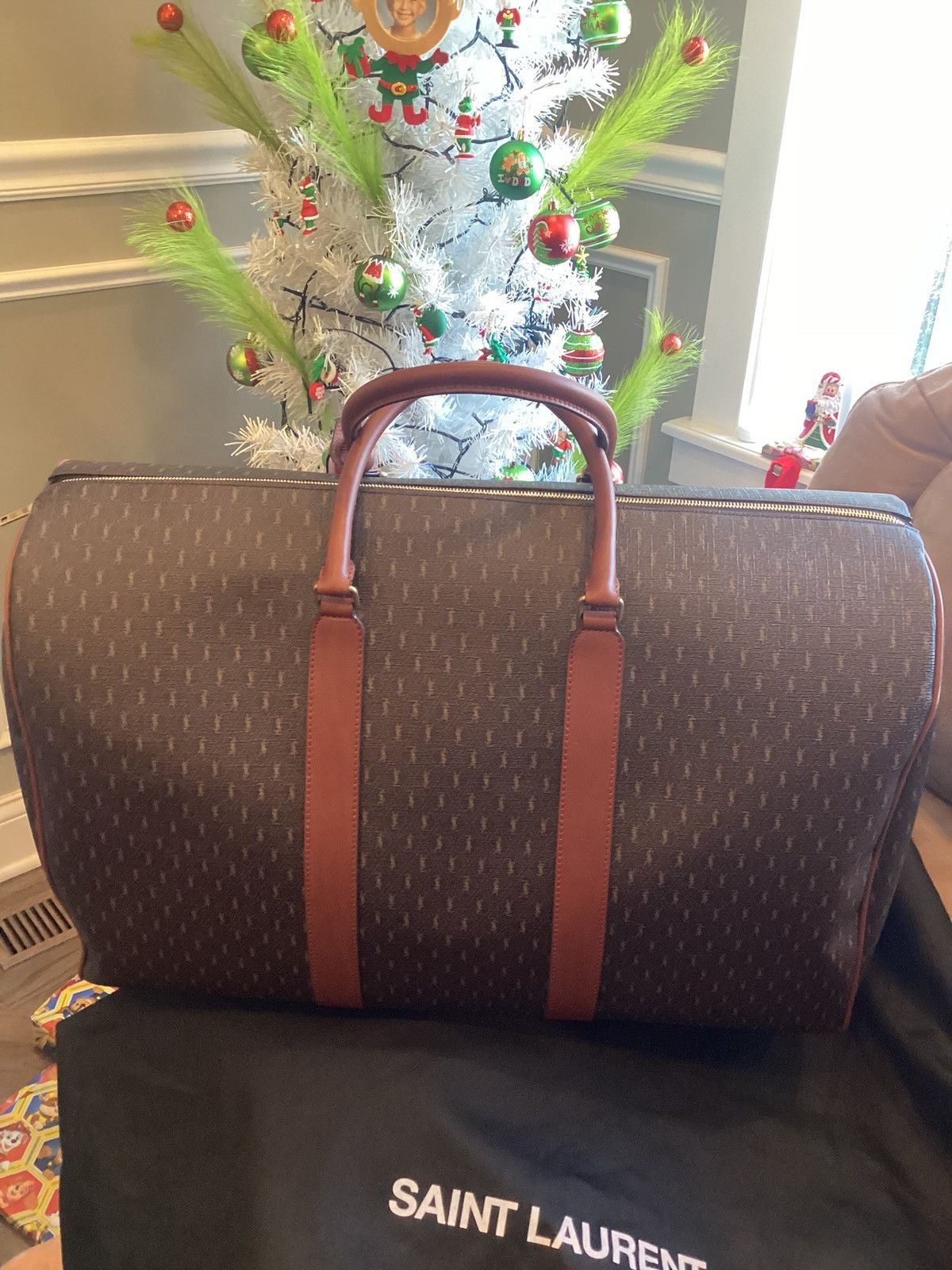 Yves Saint Laurent Saint Laurent monogram canvas duffel bag Size ONE SIZE - 2 Thumbnail