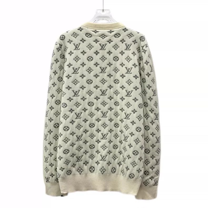 Louis Vuitton Louis Vuitton Long-sleeve crewneck cashmere Jersey with be Size US XL / EU 56 / 4 - 2 Thumbnail