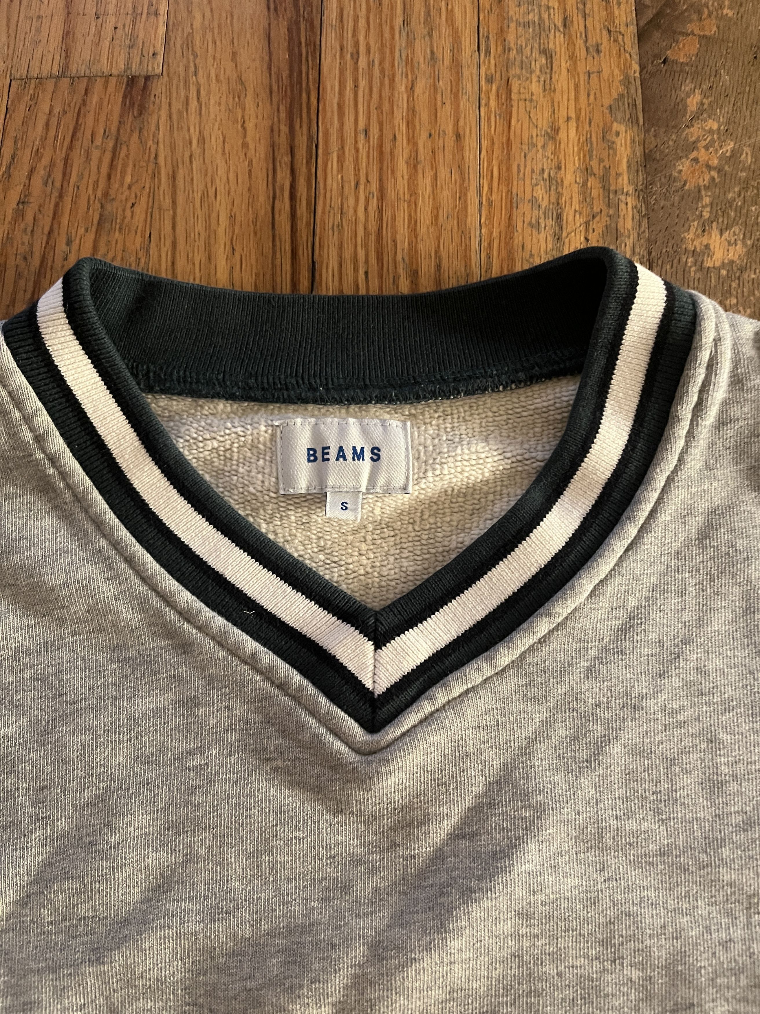 Beams Japan Beams Collegiate V-Neck Sweatshirt Size US S / EU 44-46 / 1 - 2 Thumbnail
