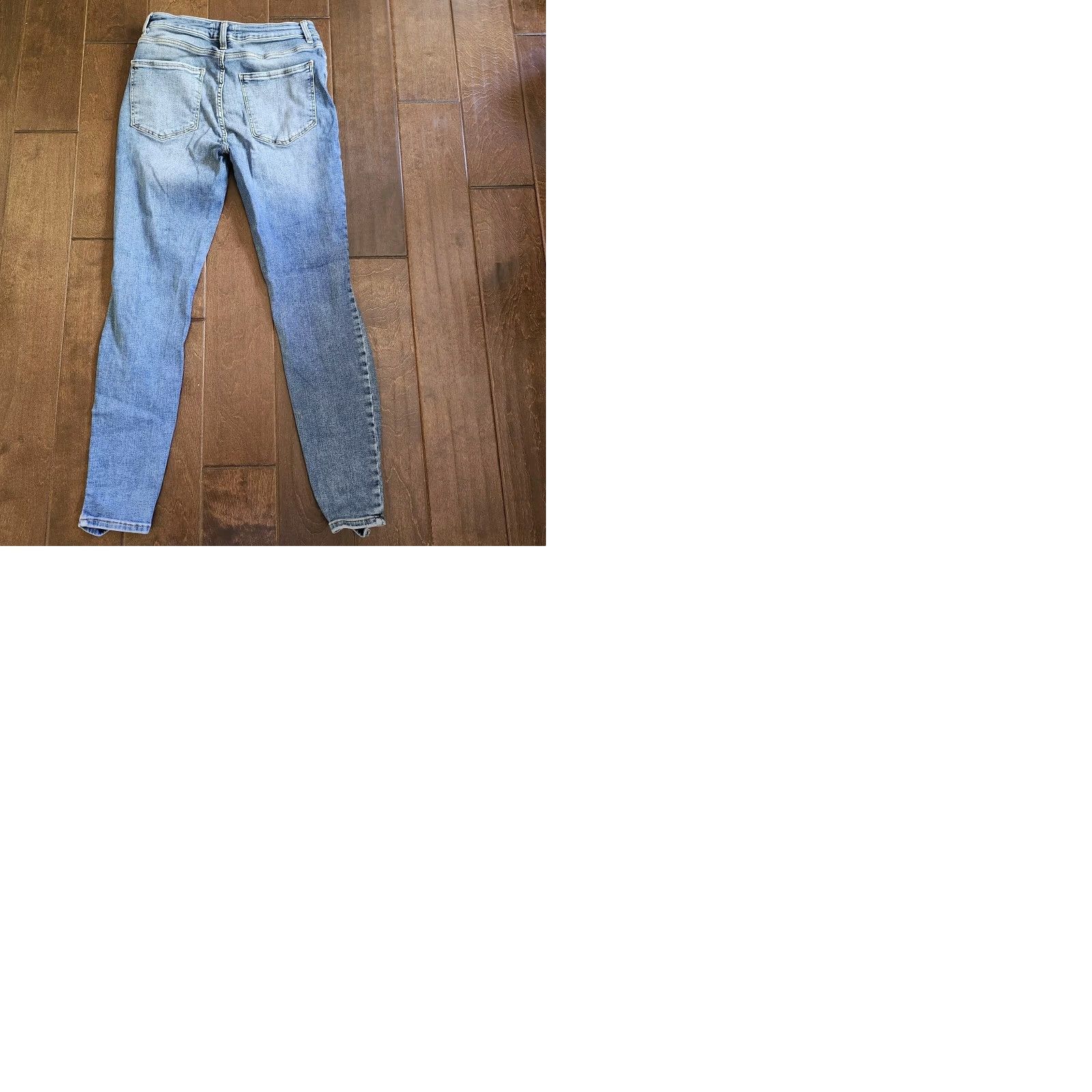 Forever 21 Forever 21 Los Angeles Women's Distressed Blue Denim Jeans Slim Skinny - Size 27, Blue, Jeans, Women Size 27" / US 4 / IT 40 - 9 Thumbnail