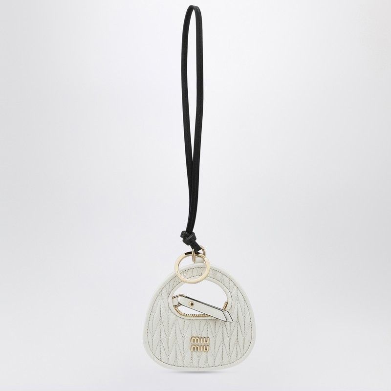 Miu Miu Miu Miu Trick Wander White In Leather Size ONE SIZE - 1 Thumbnail
