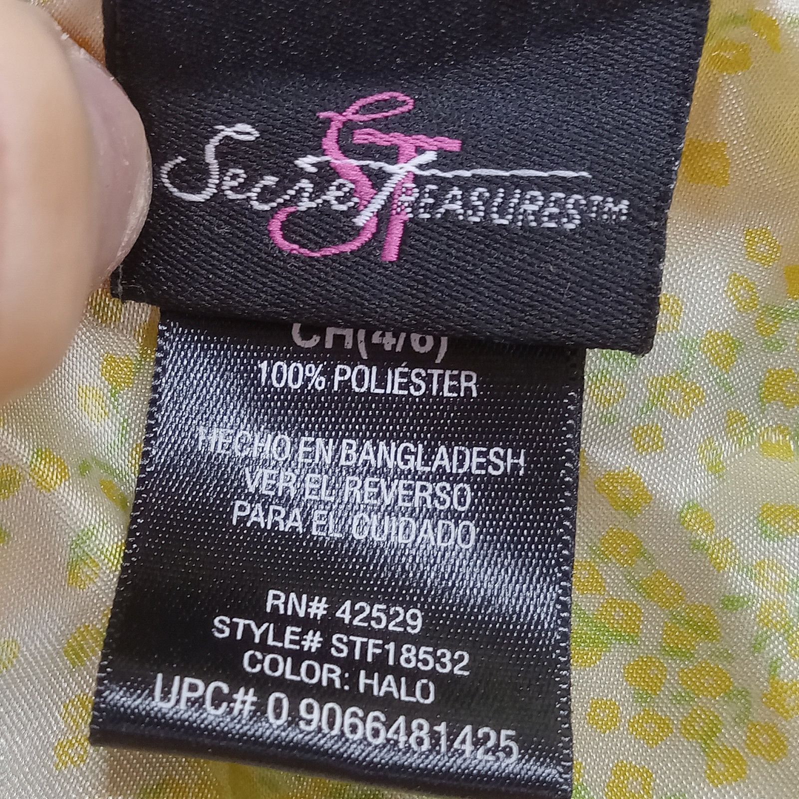 & Other Stories Secret Treasures Pajama Top S Women's Satin Yellow Floral Size S / US 4 / IT 40 - 5 Thumbnail