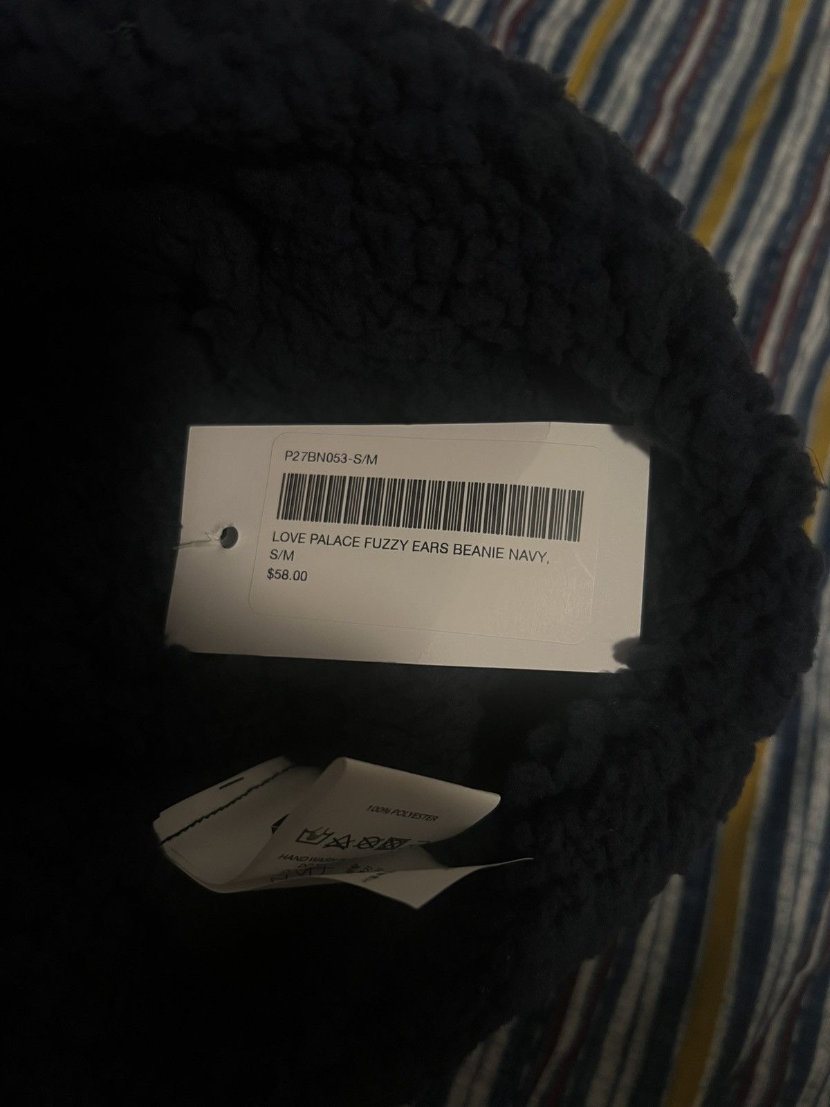 Palace Palace Love Fuzzy Ears Beanie Small/Medium Size ONE SIZE - 5 Thumbnail