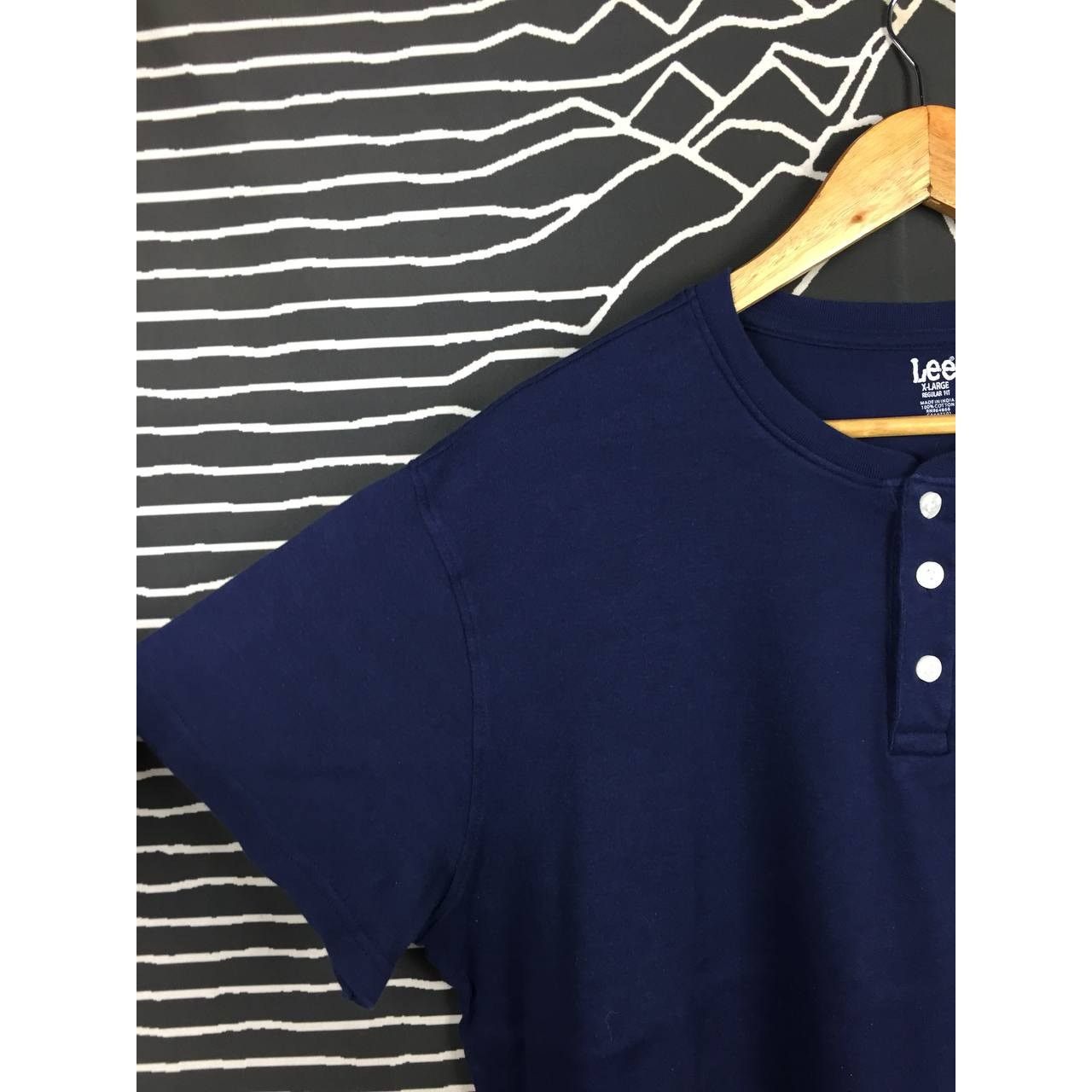 Lee × Vintage LEE Small Logo Henley Neck Regular Fit Pocket Tee Size US XL / EU 56 / 4 - 4 Thumbnail