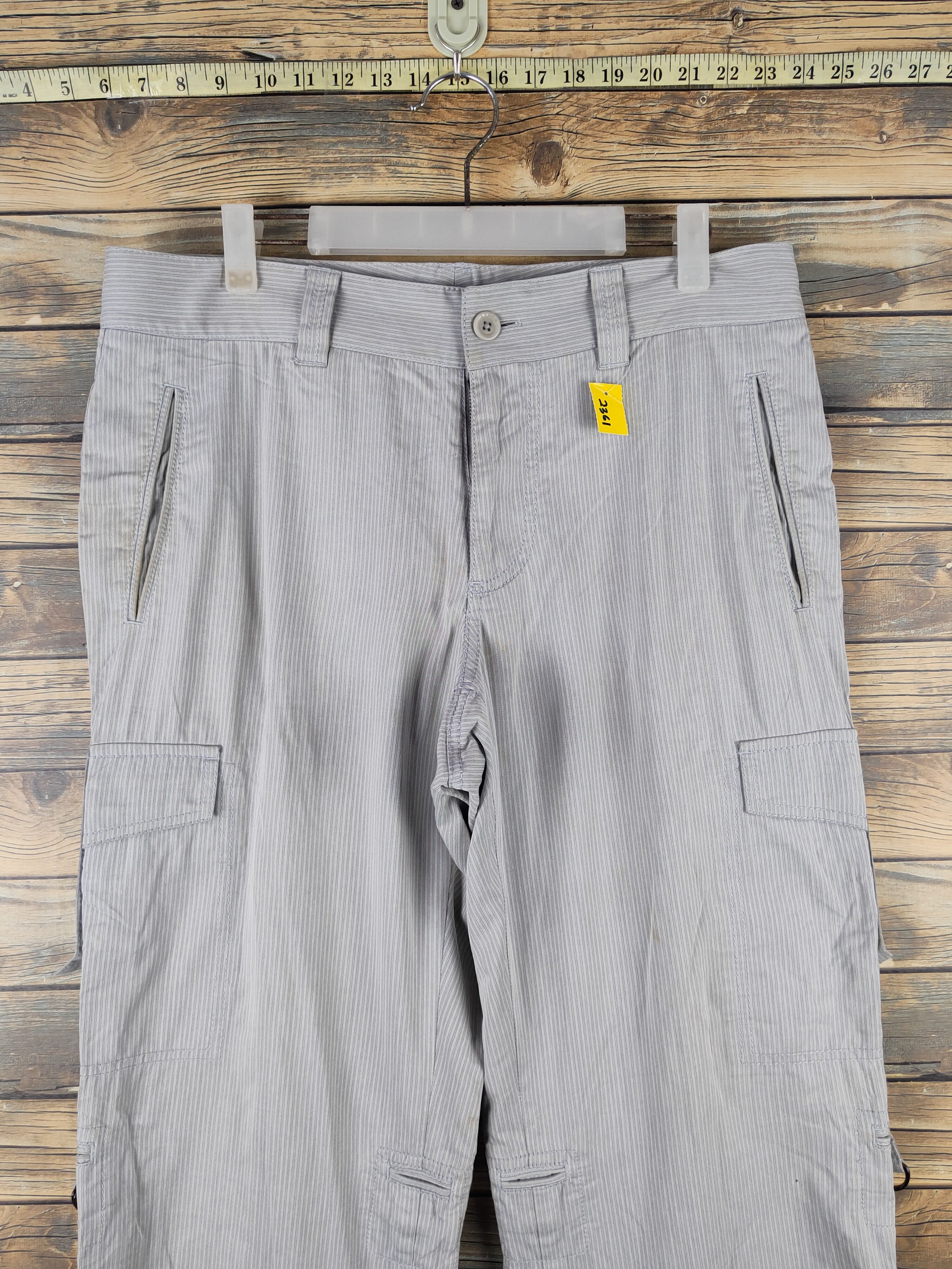 Japanese Brand Epoca Uoma Gray Multipocket Tactical Cargo Pants #2361 Size US 33 - 2 Thumbnail