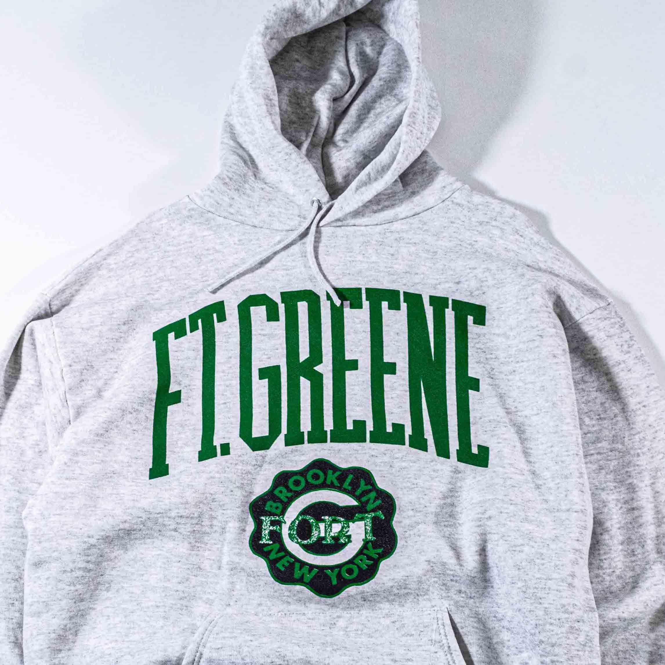 Jerzees Vintage Fort Greene Brooklyn Crest Hoodie Jerzees Sweatshirt Size US XL / EU 56 / 4 - 3 Thumbnail