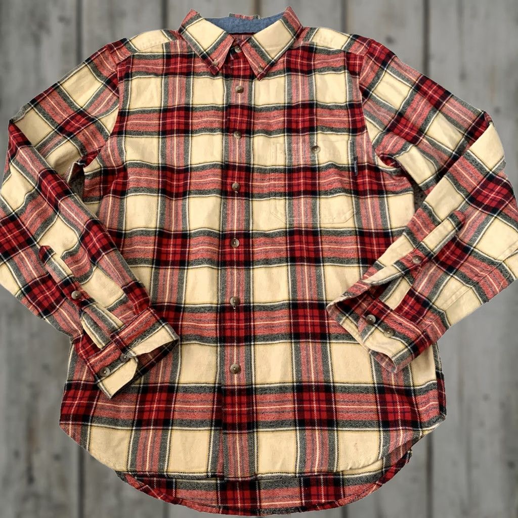 Vintage Woolrich Flannel Shirt Mens Medium Tartan Plaid Pocket Outdoors 100% Cotton Size US M / EU 48-50 / 2 - 1 Thumbnail