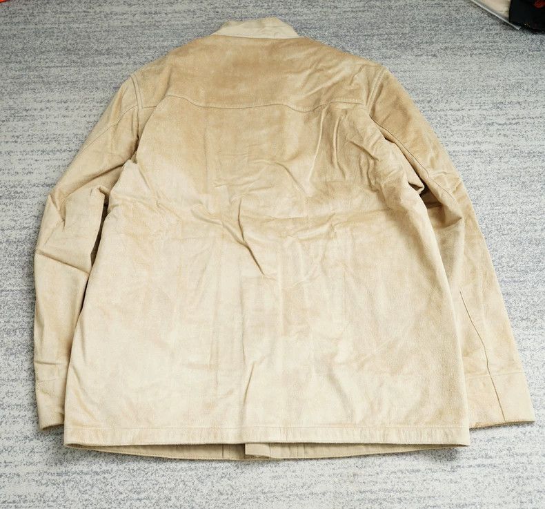 Yohji Yamamoto Yohji Yamamoto Yohji Yamamoto Leather Jacket with Minor Fl Size US M / EU 48-50 / 2 - 6 Thumbnail