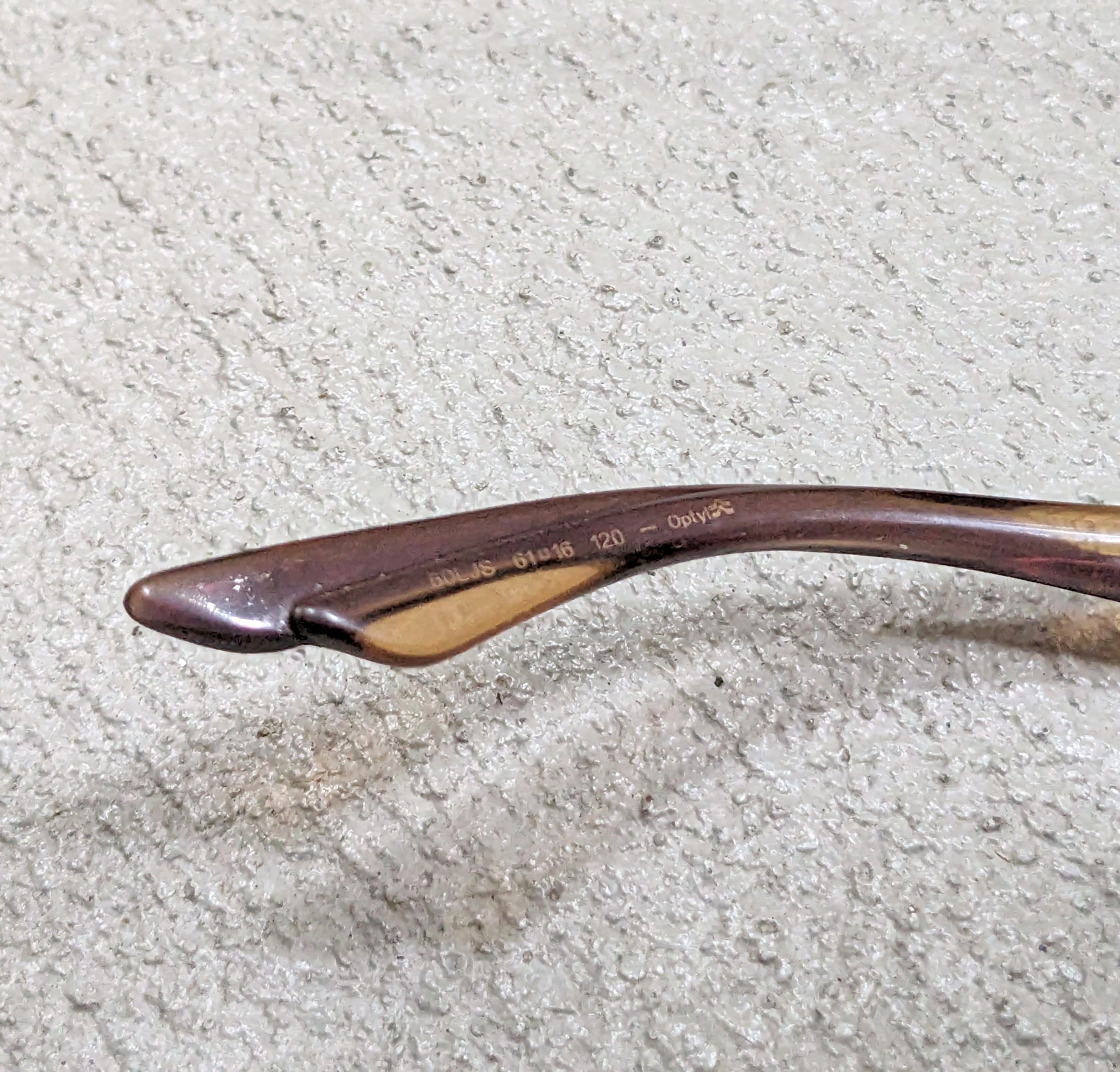 Dior × Vintage Christian Dior Sunglasses Brown Gradient Gold Oversized Size ONE SIZE - 9 Thumbnail