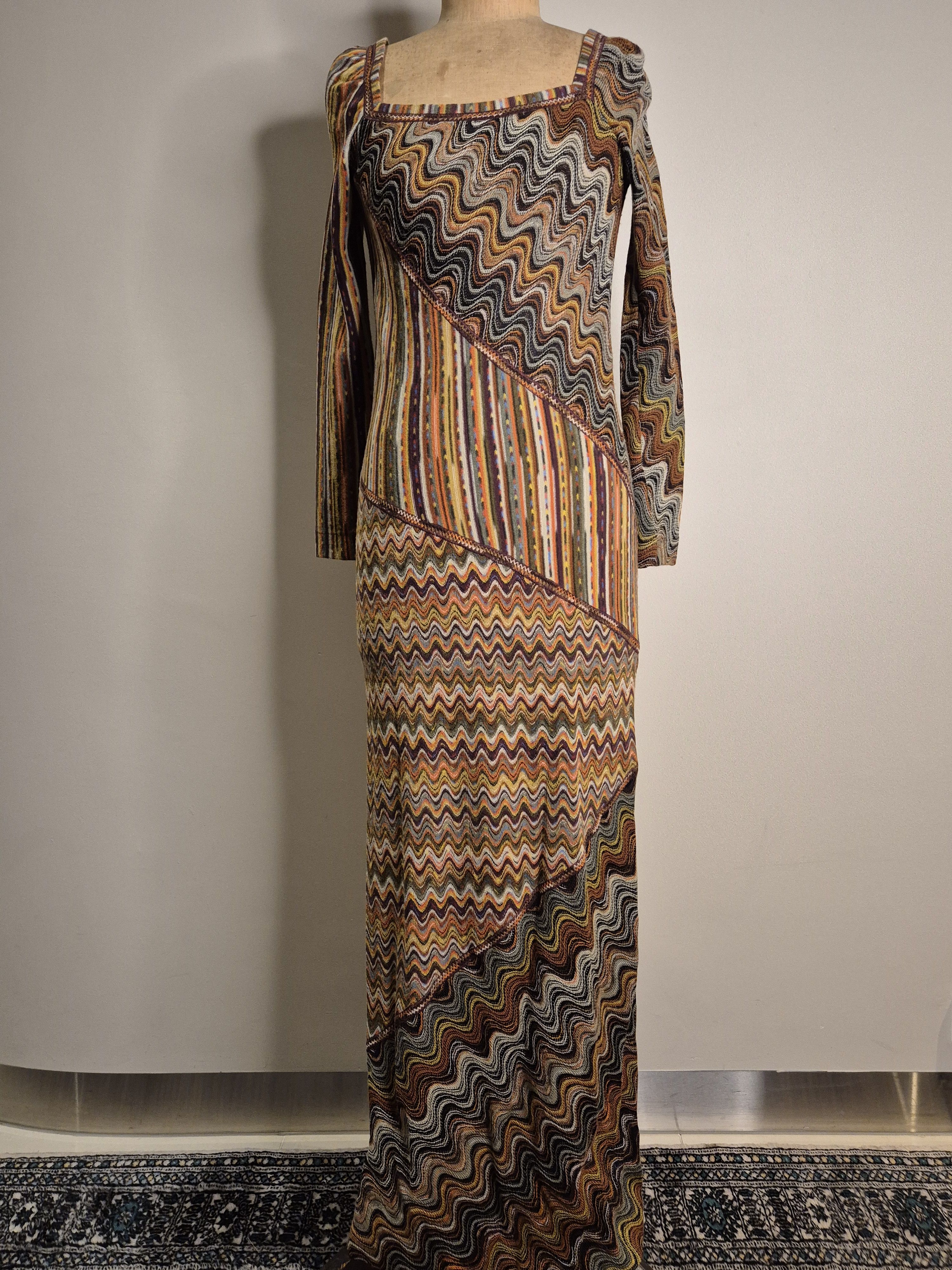 Missoni 90s woollen long sleeved Missoni gown Size S / US 4 / IT 40 - 1 Thumbnail