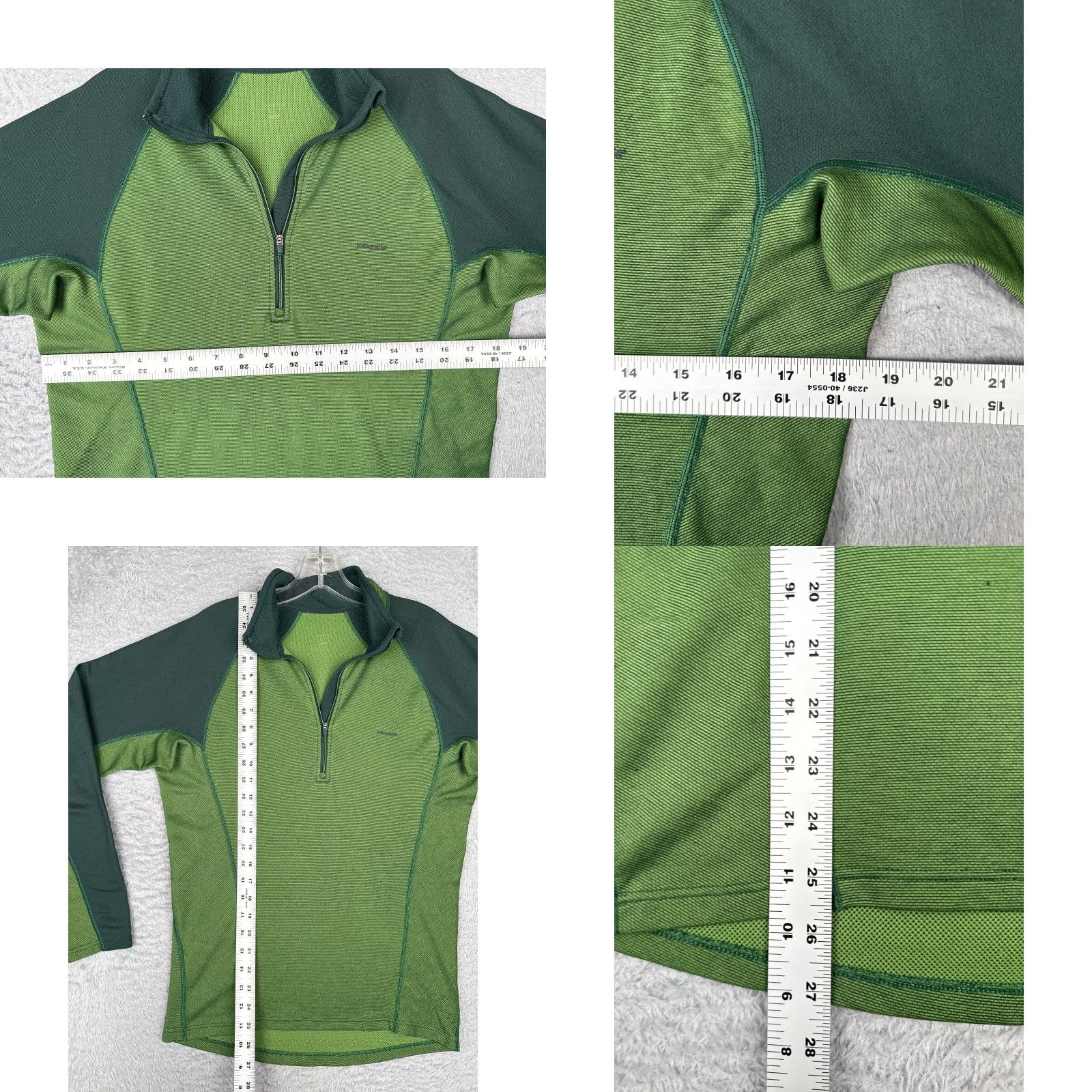 Patagonia Patagonia Shirt Men Small Green 1/4 Zip Polyester Long Sleeve Camp Hike READ Size US S / EU 44-46 / 1 - 8 Thumbnail