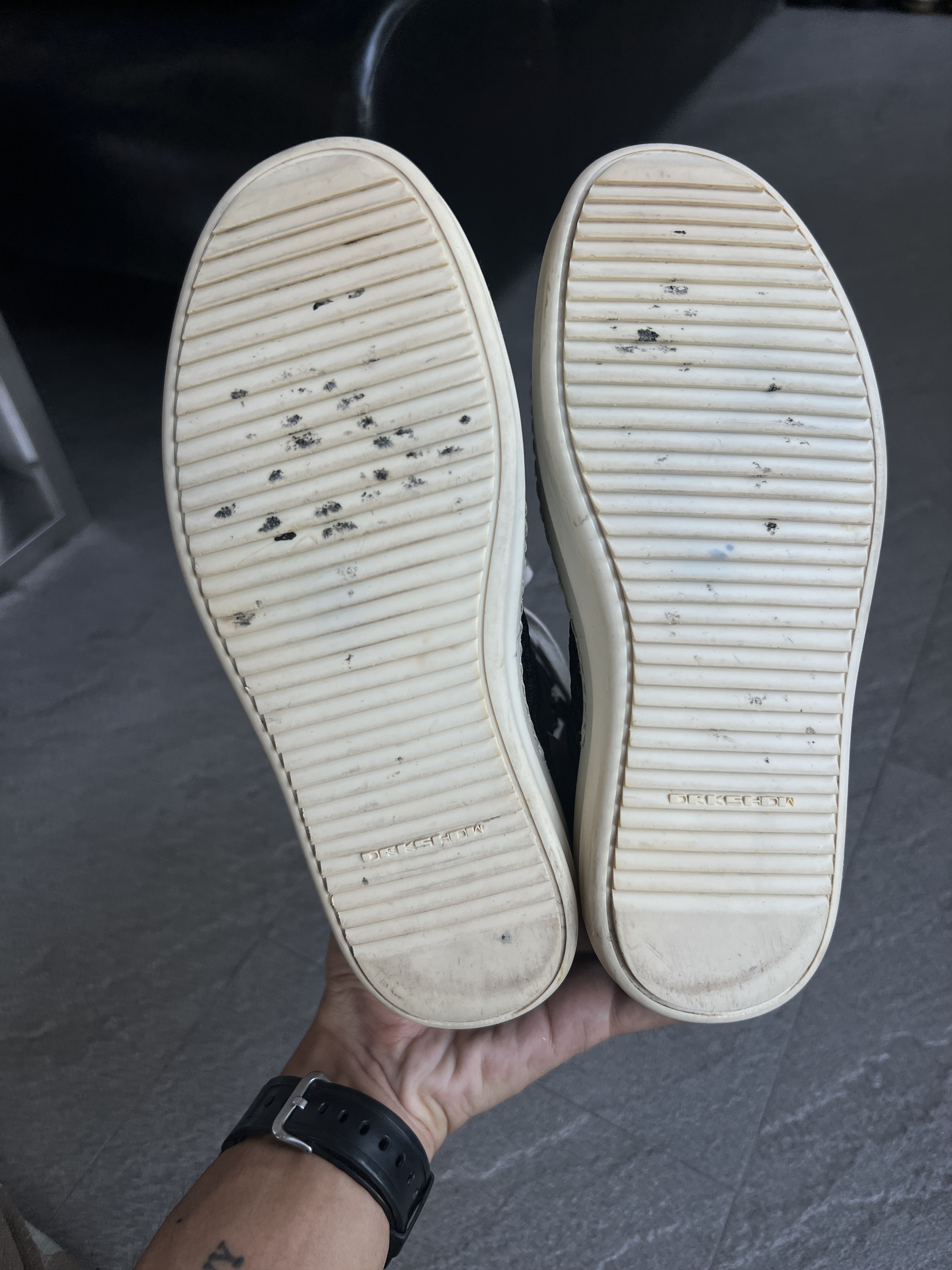 Rick Owens Drkshdw *Rare* Rick Owens DRKSHDW Mesh High Top Ramones EU36 Size US 6 / IT 36 - 15 Thumbnail