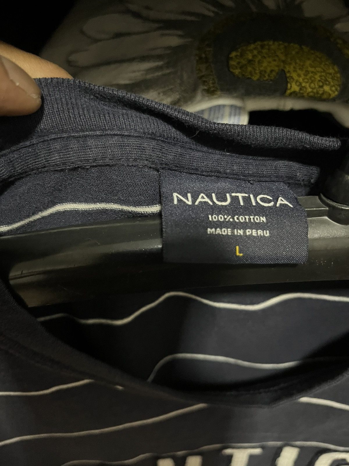 Nautica Nautica Stripes Tee Spell Out 90s Size US L / EU 52-54 / 3 - 4 Thumbnail