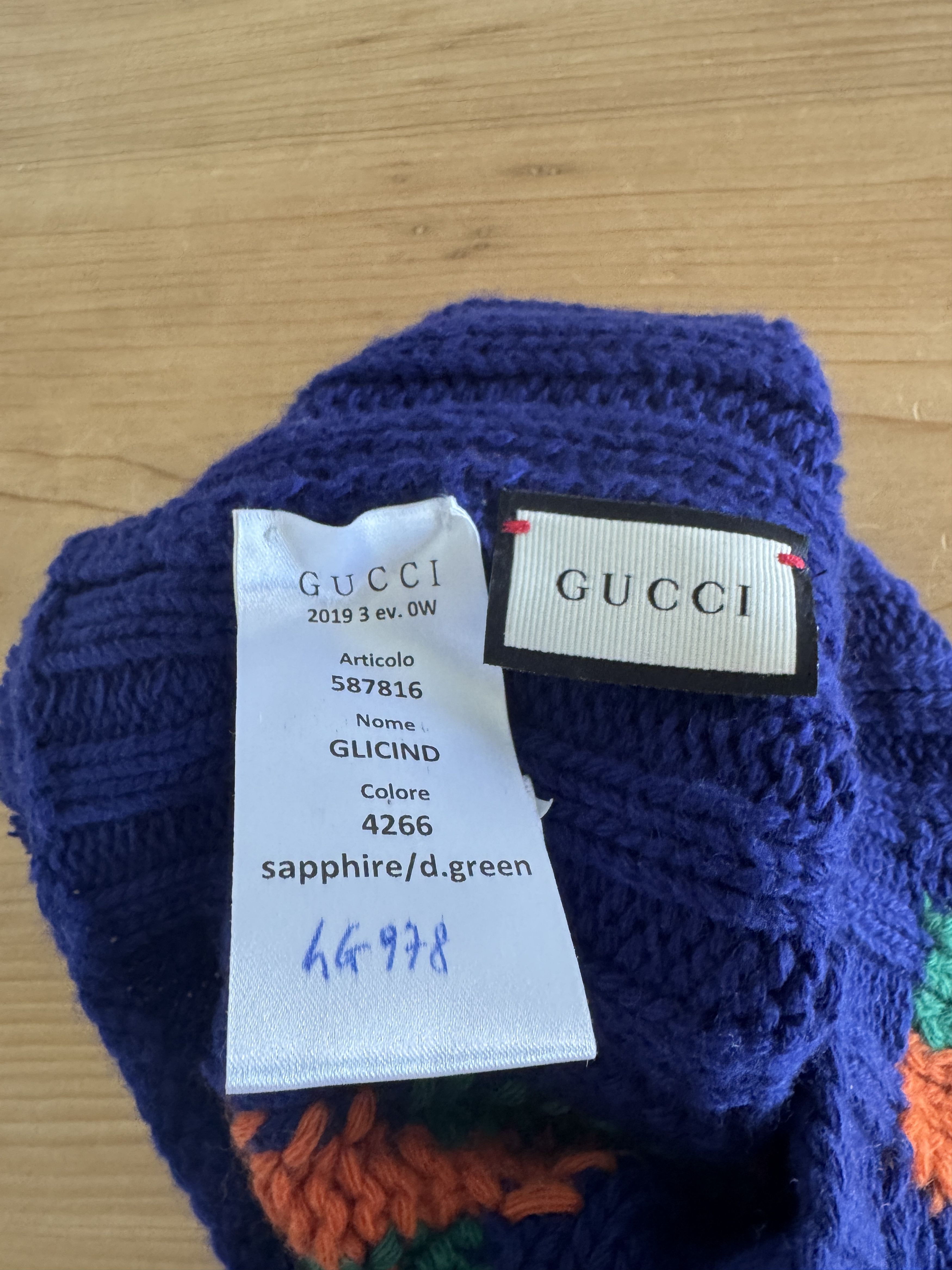 Gucci SAMPLE Knit Pom-Pom Beanie Size ONE SIZE - 3 Thumbnail