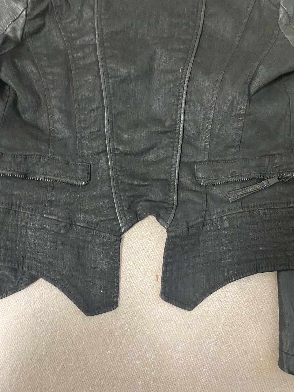 If Six Was Nine Leather Avant Garde Rick Owens style Faded Cropped jacket Size M / US 6-8 / IT 42-44 - 12 Thumbnail