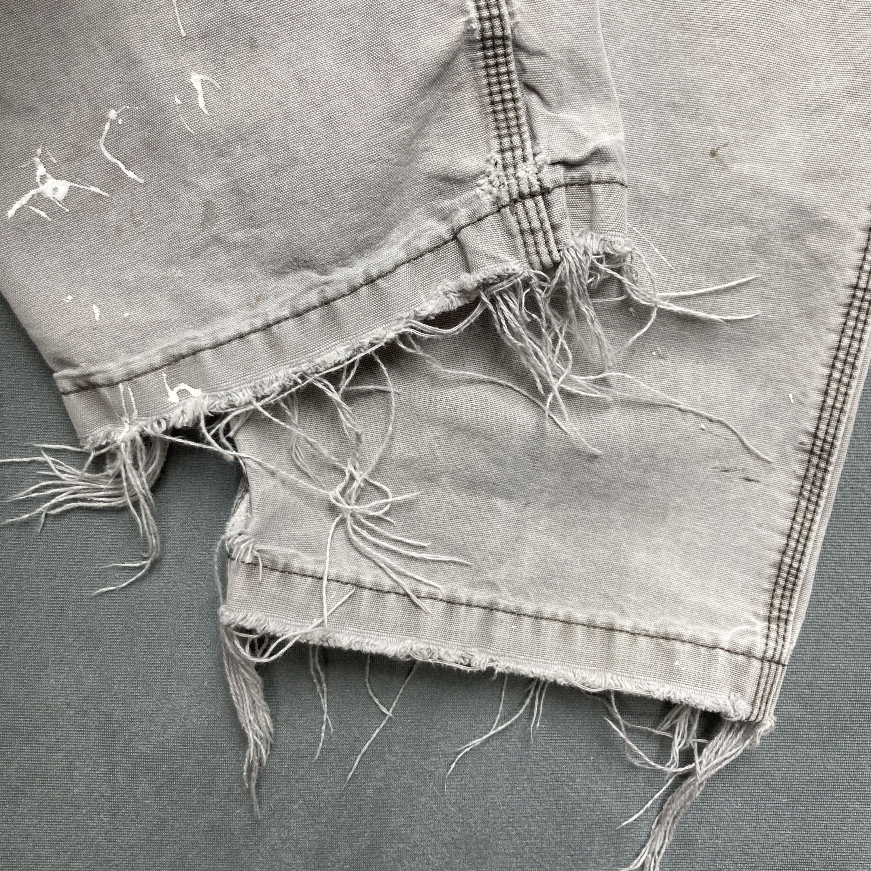 Carhartt Carhartt 36x30 Gray 100% Cotton Canvas Cargo Pants Thrashed Size US 36 / EU 52 - 10 Thumbnail