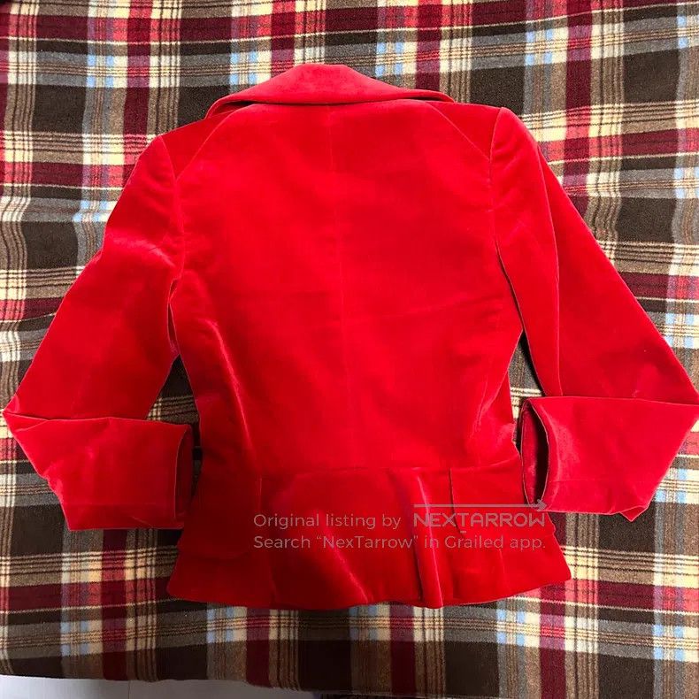 Vivienne Westwood Vivienne Westwood Velvet Red Heart Jacket Blazer Size S / US 4 / IT 40 - 2 Thumbnail