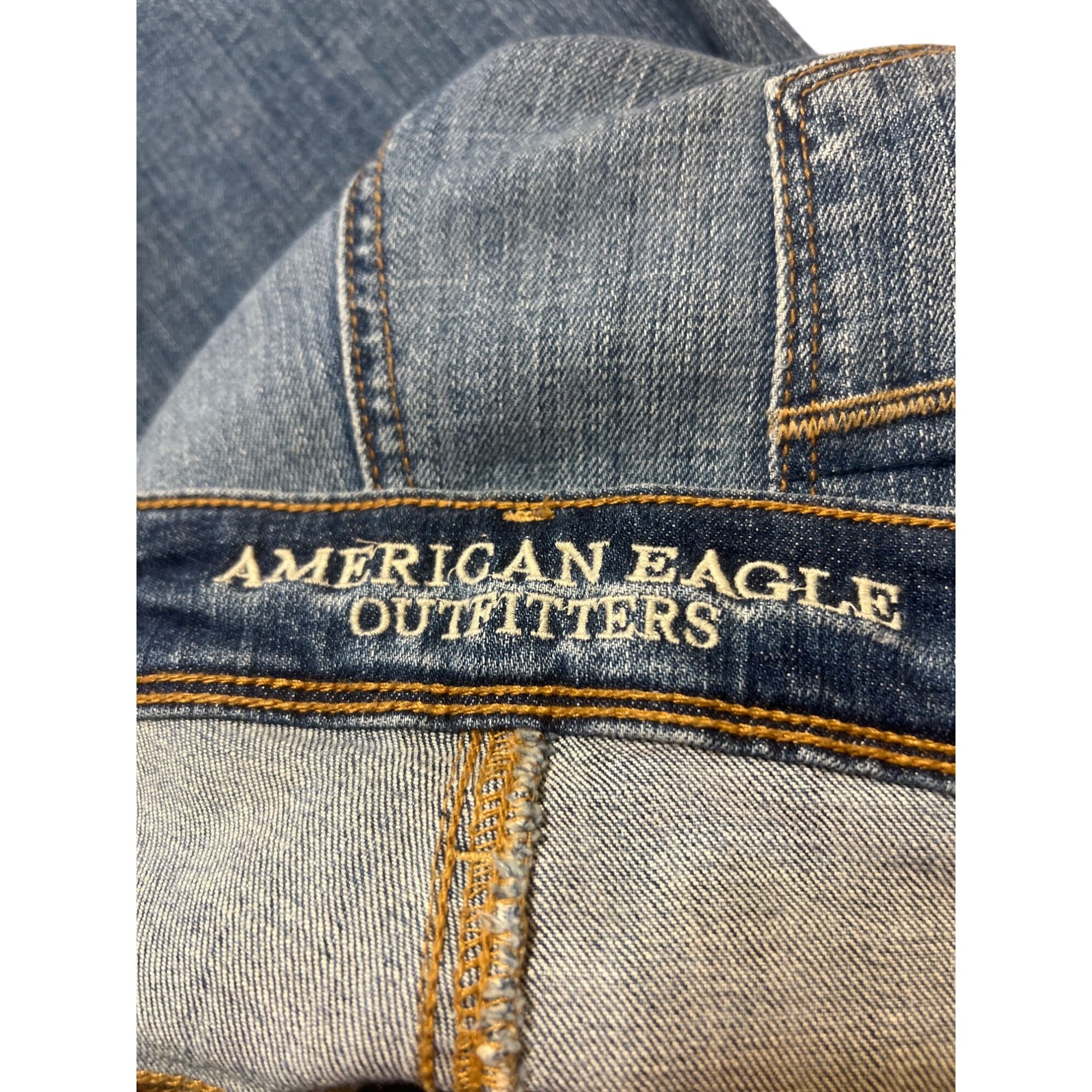 American Eagle Outfitters American Eagle Outfitters Super Skinny Jeans Distressed Deni Size 40" / US 18 - 5 Thumbnail