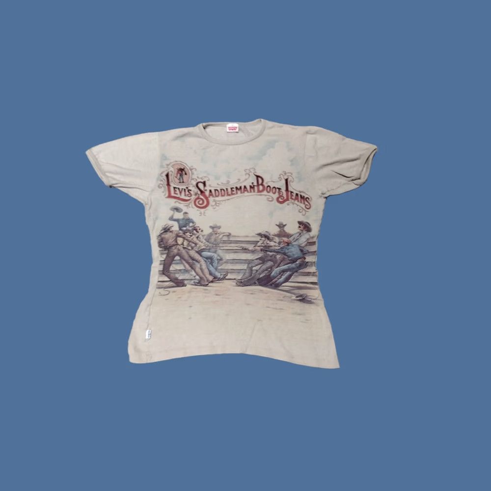 Levi's 1972 rare Levi's Saddleman Boot Jeans t shirt | Grailed