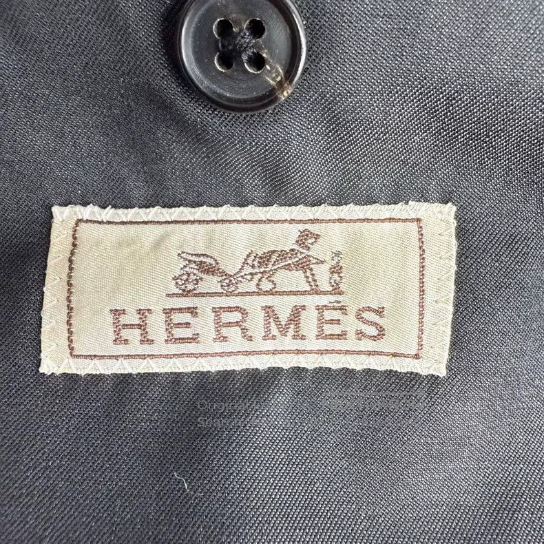 Hermes Hermes Black Long Sleeve Single-breasted Blazer Size 52R - 3 Thumbnail