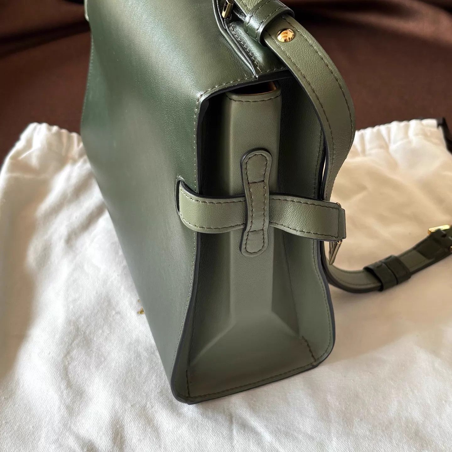 Delvaux Delvaux Tempête MM PineGreen Calfskin Wmn Adjustable Strap Size ONE SIZE - 4 Thumbnail