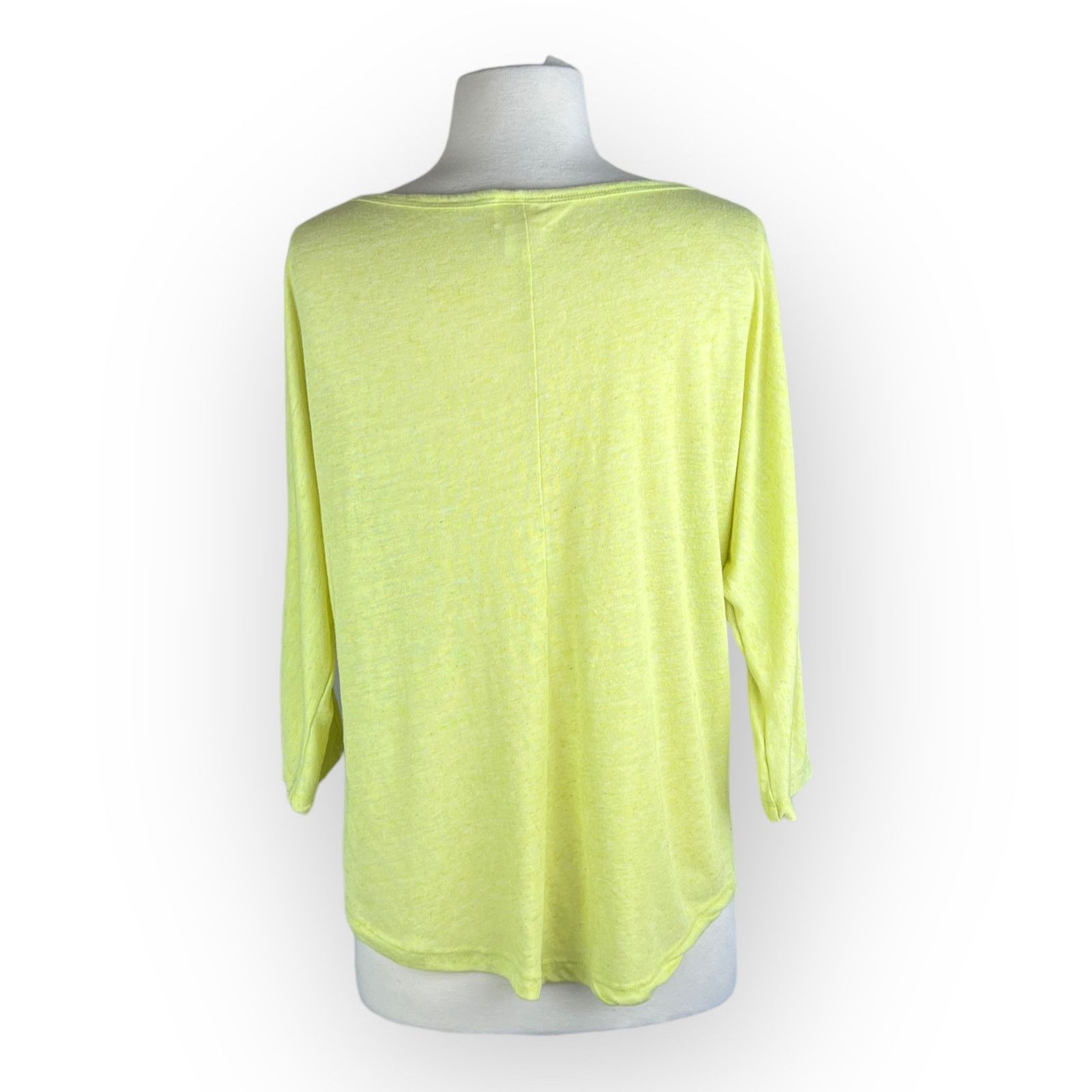 Vintage Mossimo Supply Co Vintage Y2K 3/4 Sleeve Neon Lime Green Size M / US 6-8 / IT 42-44 - 3 Thumbnail