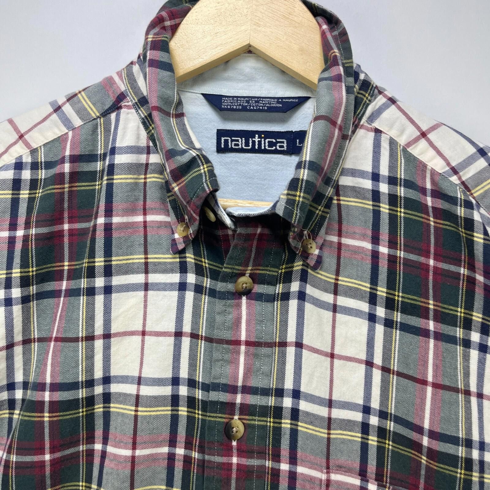Nautica Vintage 90s Nautica Plaid Button-Up Shirt Large Longsleeve Size US L / EU 52-54 / 3 - 4 Thumbnail