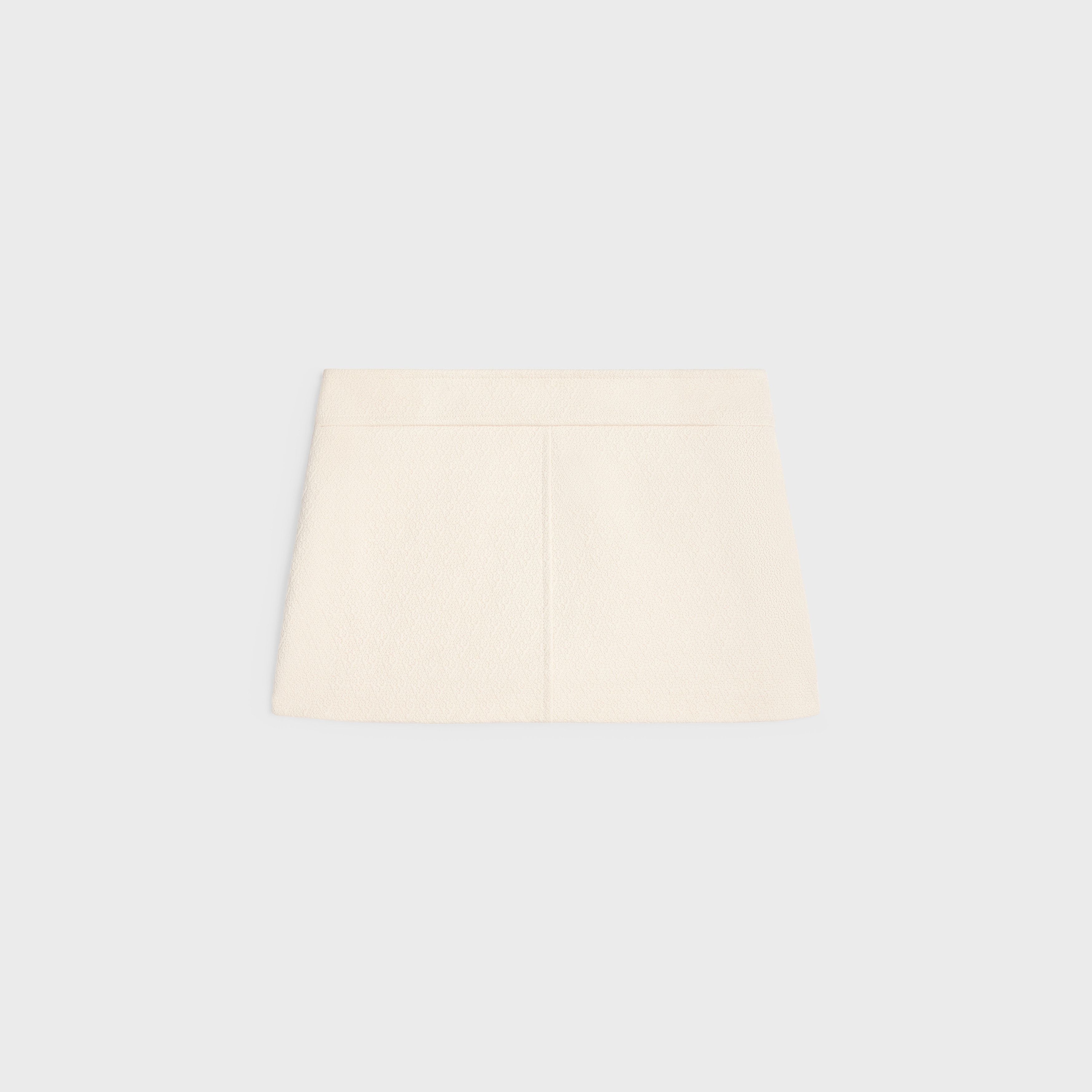 Celine o1w1db10925 2J721916W Mini Skirt in Beige Size 30" / US 8 / IT 44 - 2 Thumbnail