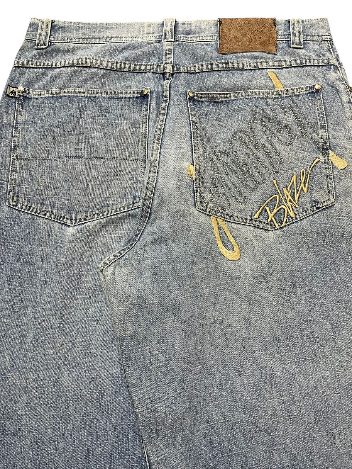 JNCO Vintage 90s Johnny Blaze Faded Wash Hiphop Baggy Jeans Size US 35 - 6 Thumbnail