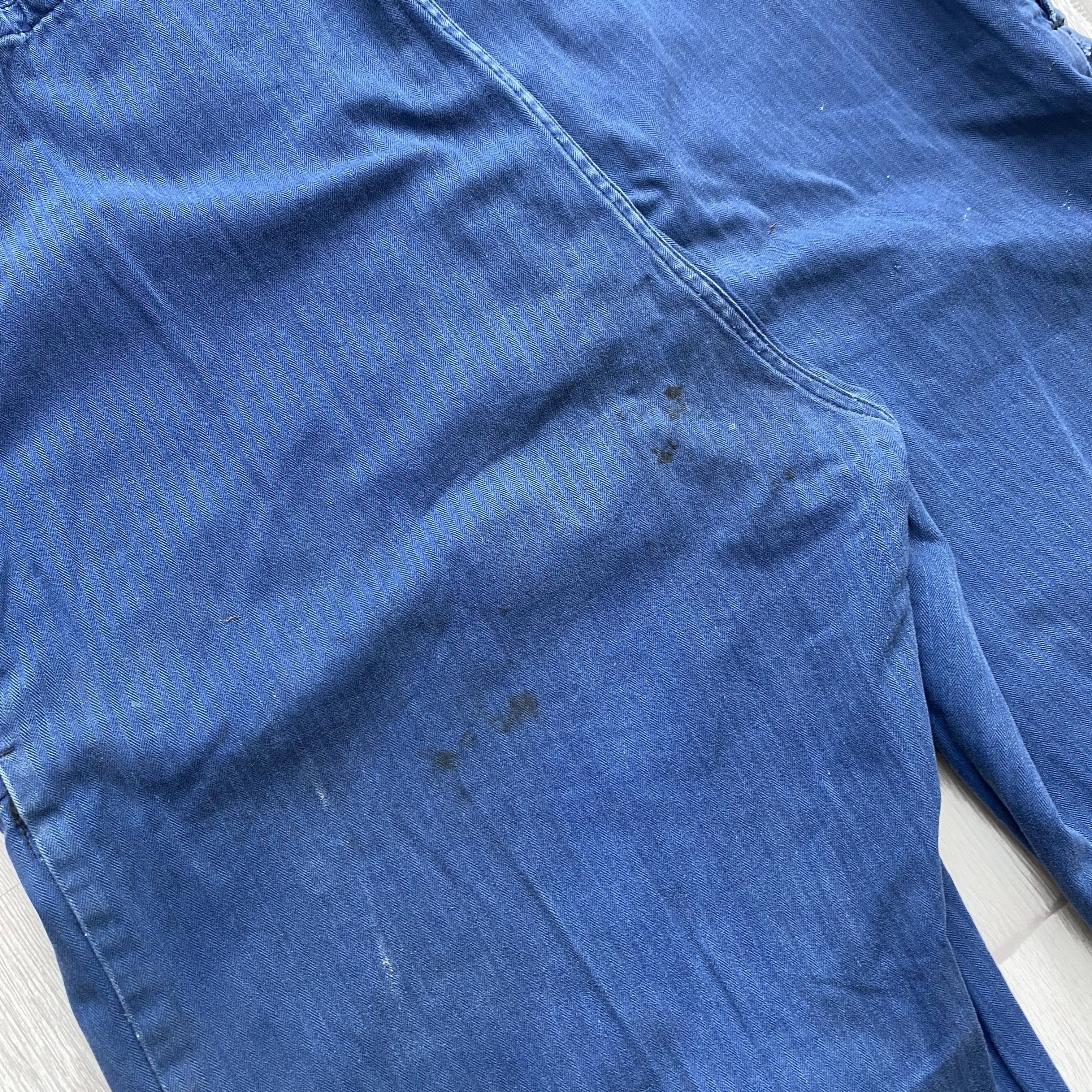 Le Laboureur ⚙️ Vintage 80s Faded Safor French Coverall Worker jumpsuit Size US 32 / EU 48 - 17 Thumbnail