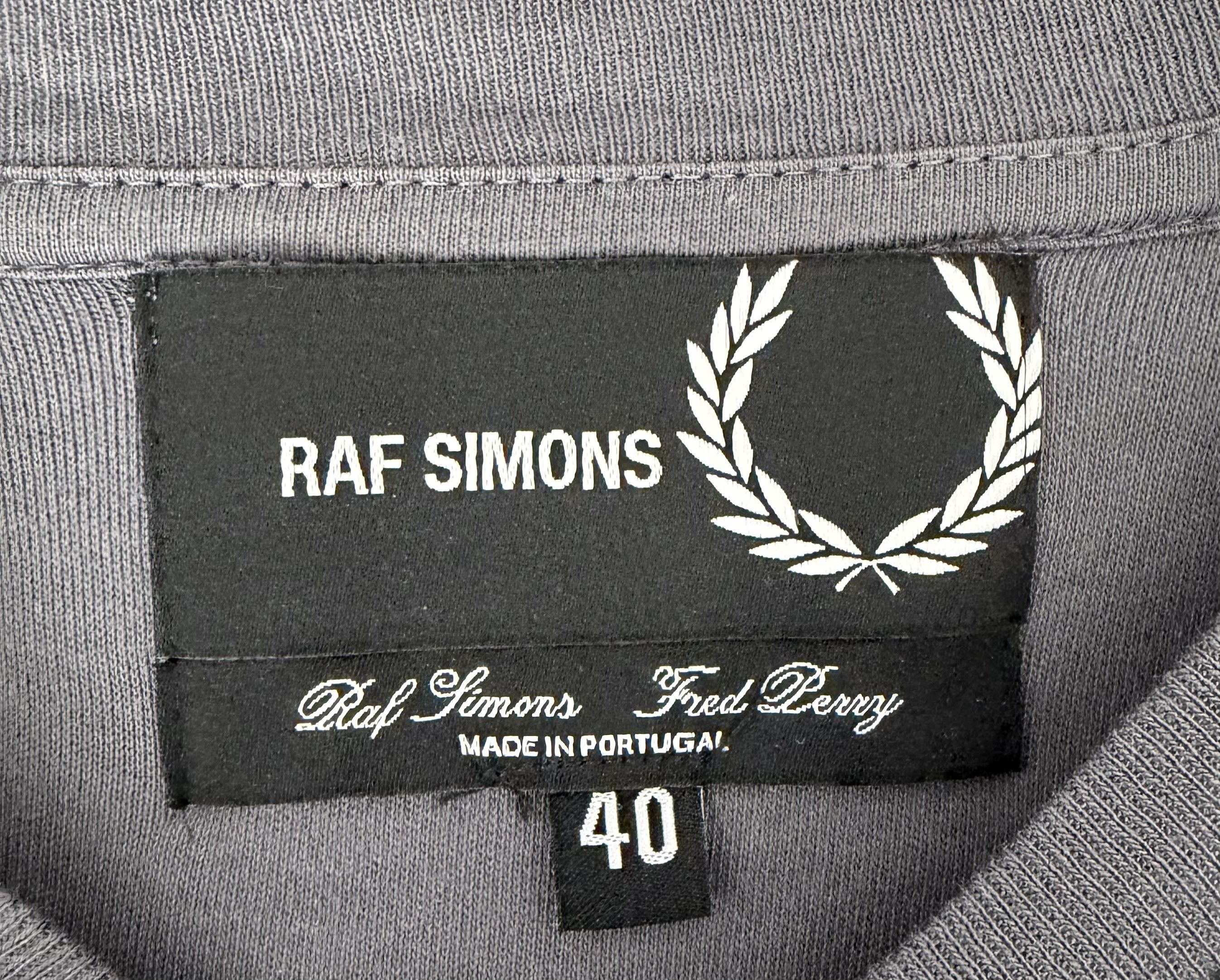 Fred Perry × Raf Simons Raf Simons x Fred Perry Oversized Rib Cuff Tee Size US M / EU 48-50 / 2 - 3 Thumbnail