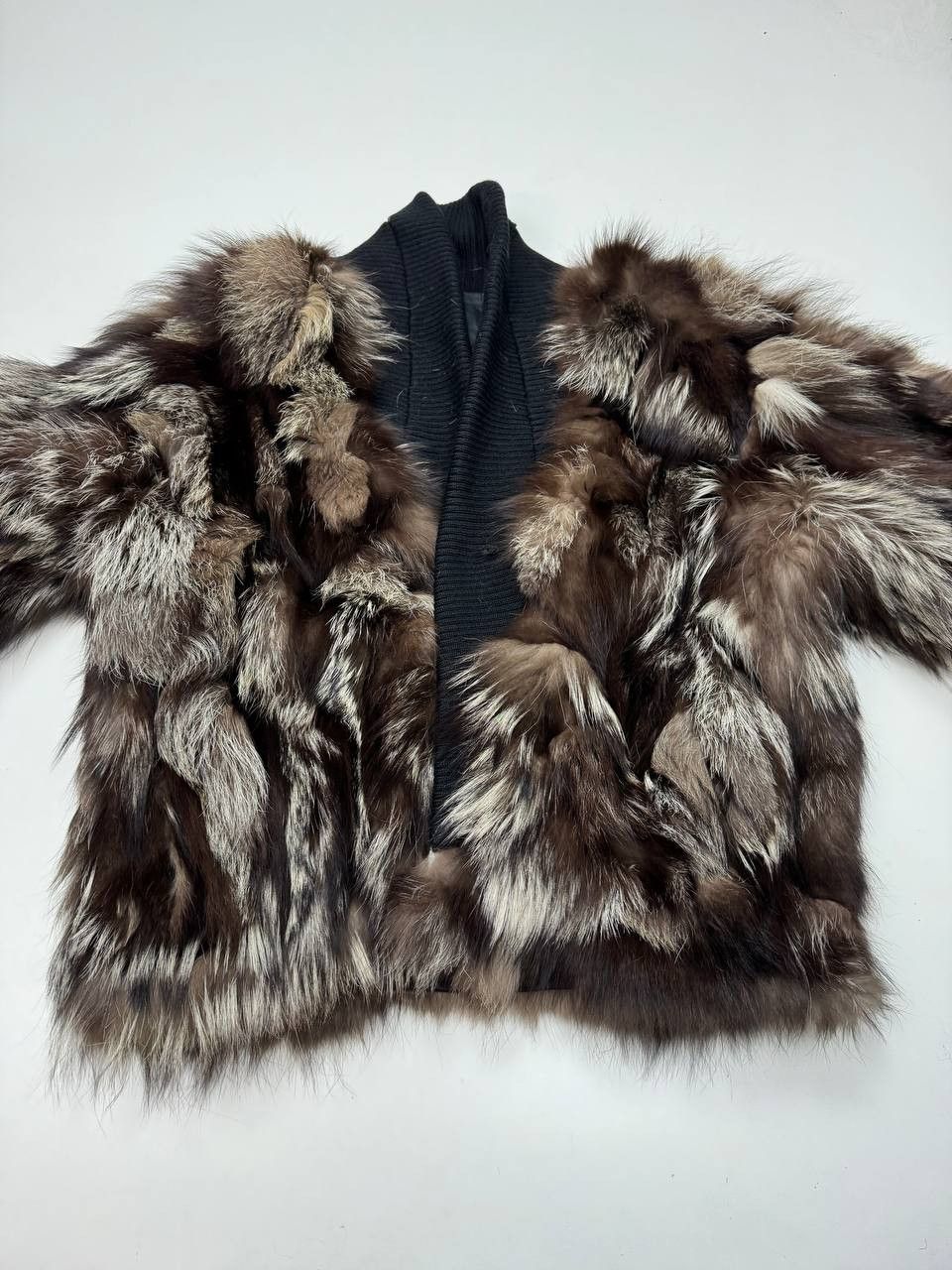 Vintage Vintage Real Fur Knit Trim Jacket, M, 2000s Size M / US 6-8 / IT 42-44 - 3 Thumbnail
