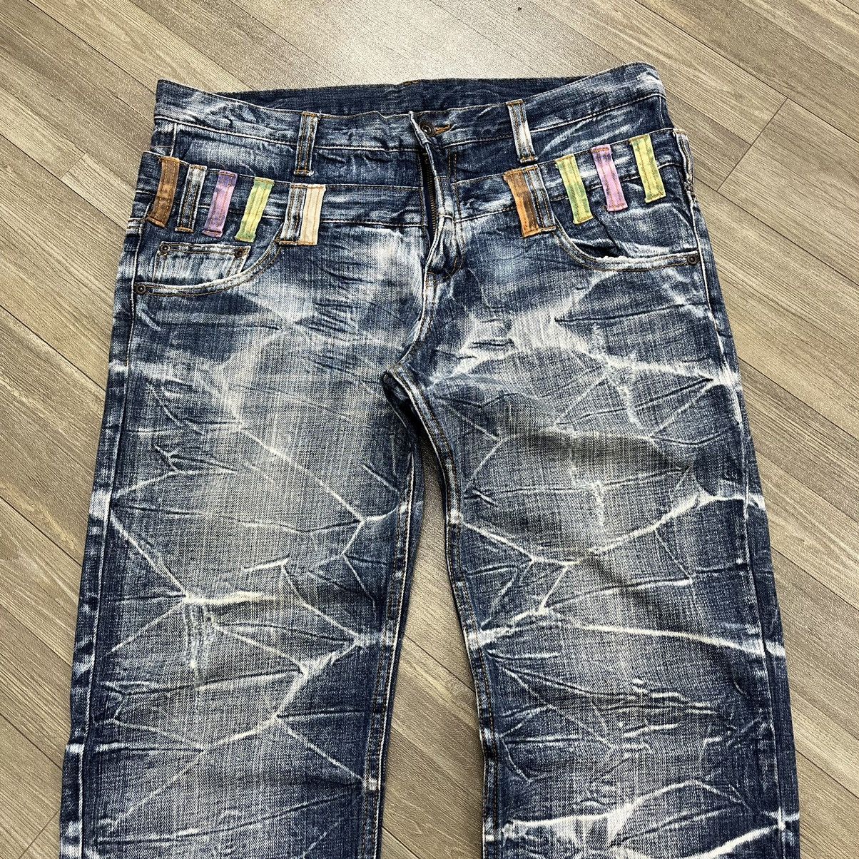 If Six Was Nine Japanese Brand Double Waist Distressed Stonewash Blue Jeans Size US 36 / EU 52 - 4 Thumbnail