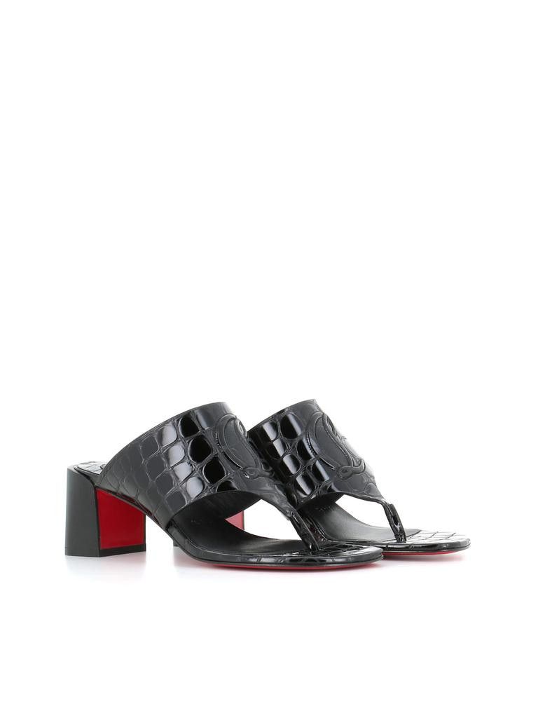 Christian Louboutin o1w1db10725 Sandals in Black Size US 11 / IT 41 - 1 Thumbnail