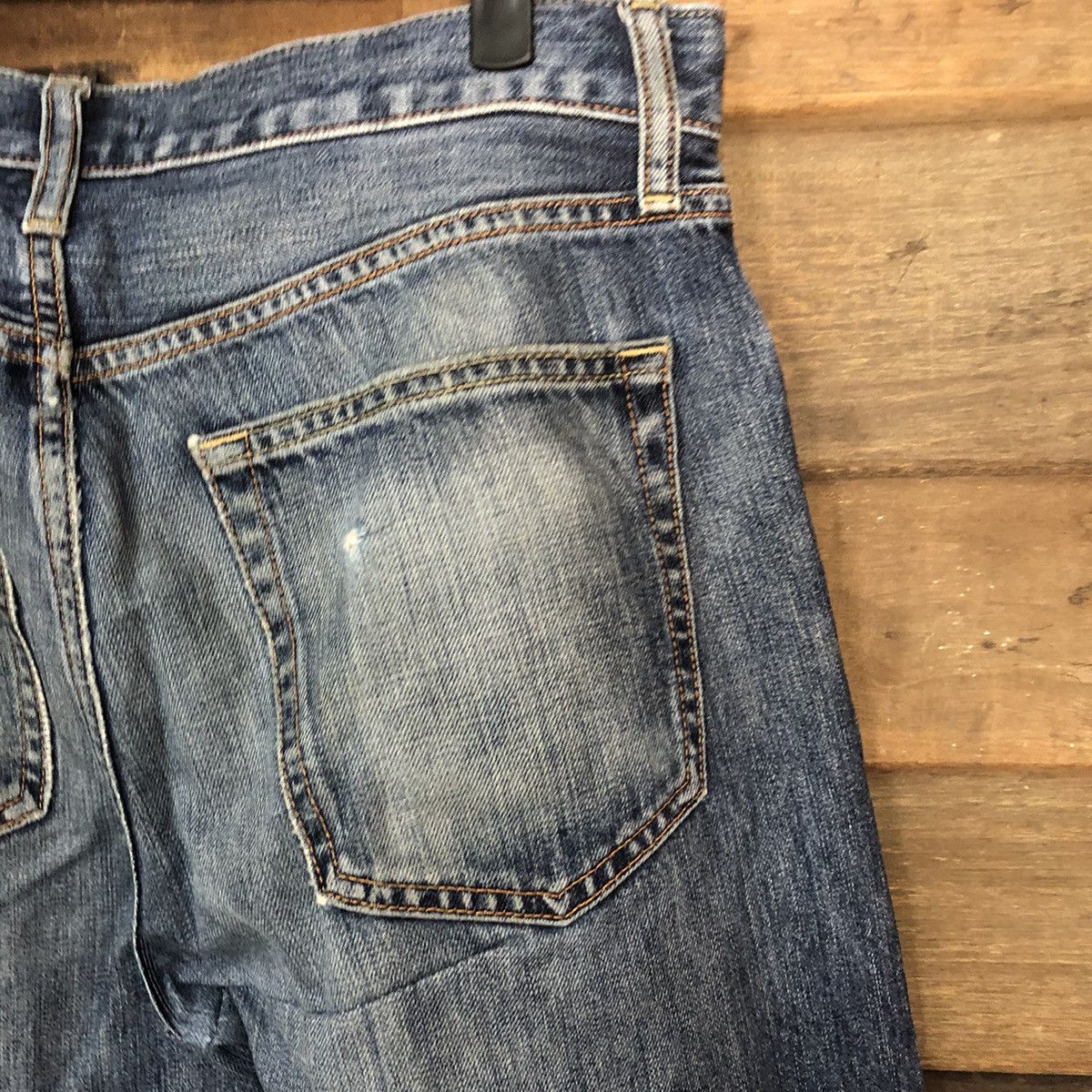 Japanese Brand Uniqlo selvedge Jeans Blue Denim Pants #7312 Size US 30 / EU 46 - 17 Thumbnail