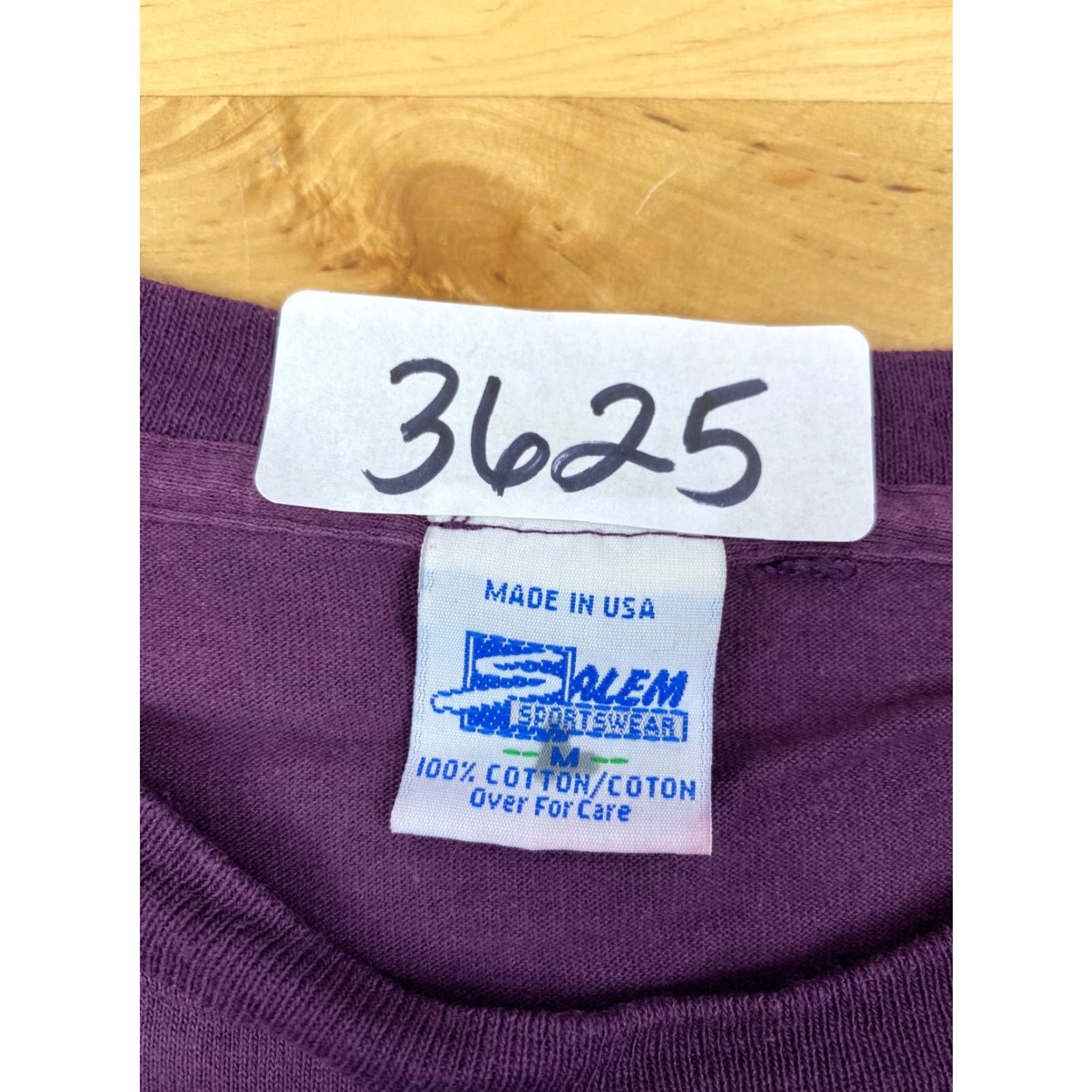 Salem Sportswear VINTAGE Salem Sportswear T-Shirt Purple Floral Short Sleeve M Women Size M / US 6-8 / IT 42-44 - 3 Thumbnail