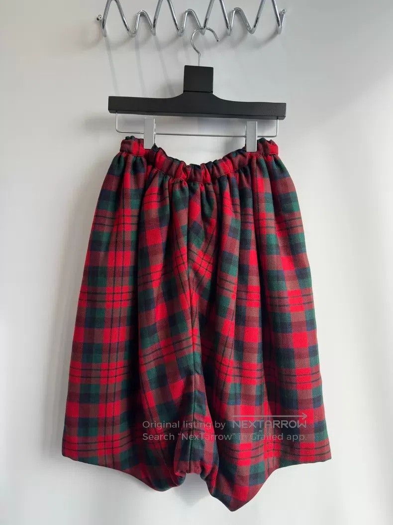 Comme des Garcons Comme des Garcons Size XS Plaid Pants Red Winter Cotton-Pa Size 23" - 4 Thumbnail