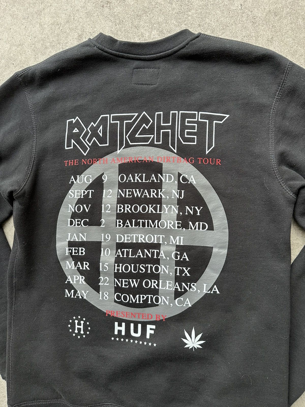 Huf HUF Ratchet North American Dirtbag tour crewneck Size US S / EU 44-46 / 1 - 4 Thumbnail