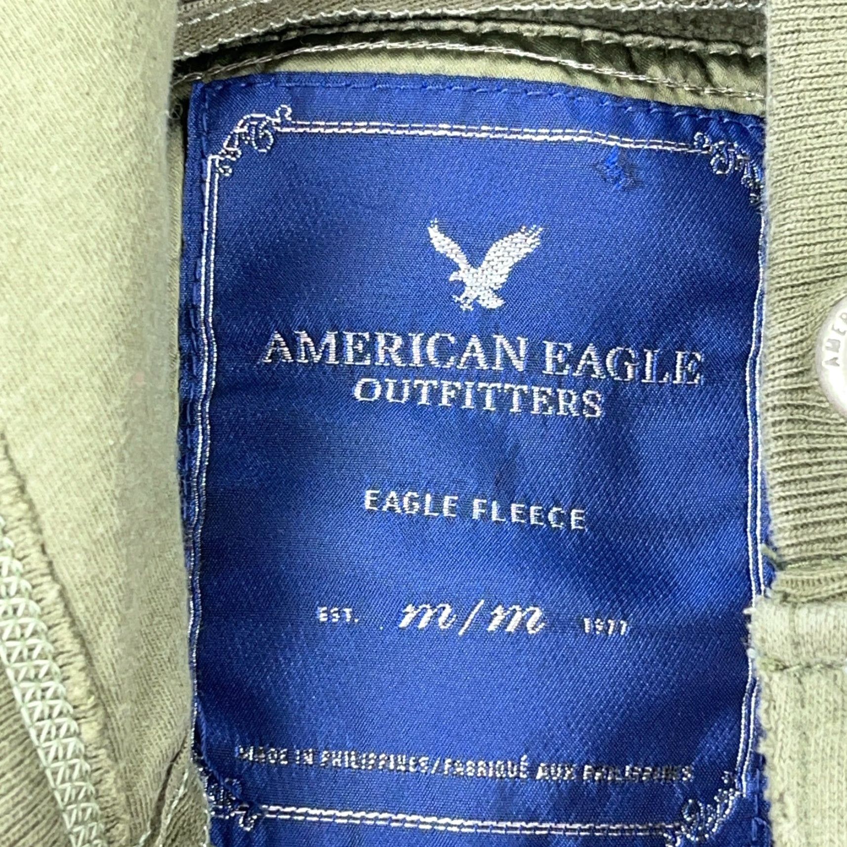 American Eagle Outfitters VINTAGE American Eagle Hoodie Women Medium Green Pullover Spellout Sweatshirt AE77 Size M / US 6-8 / IT 42-44 - 3 Thumbnail