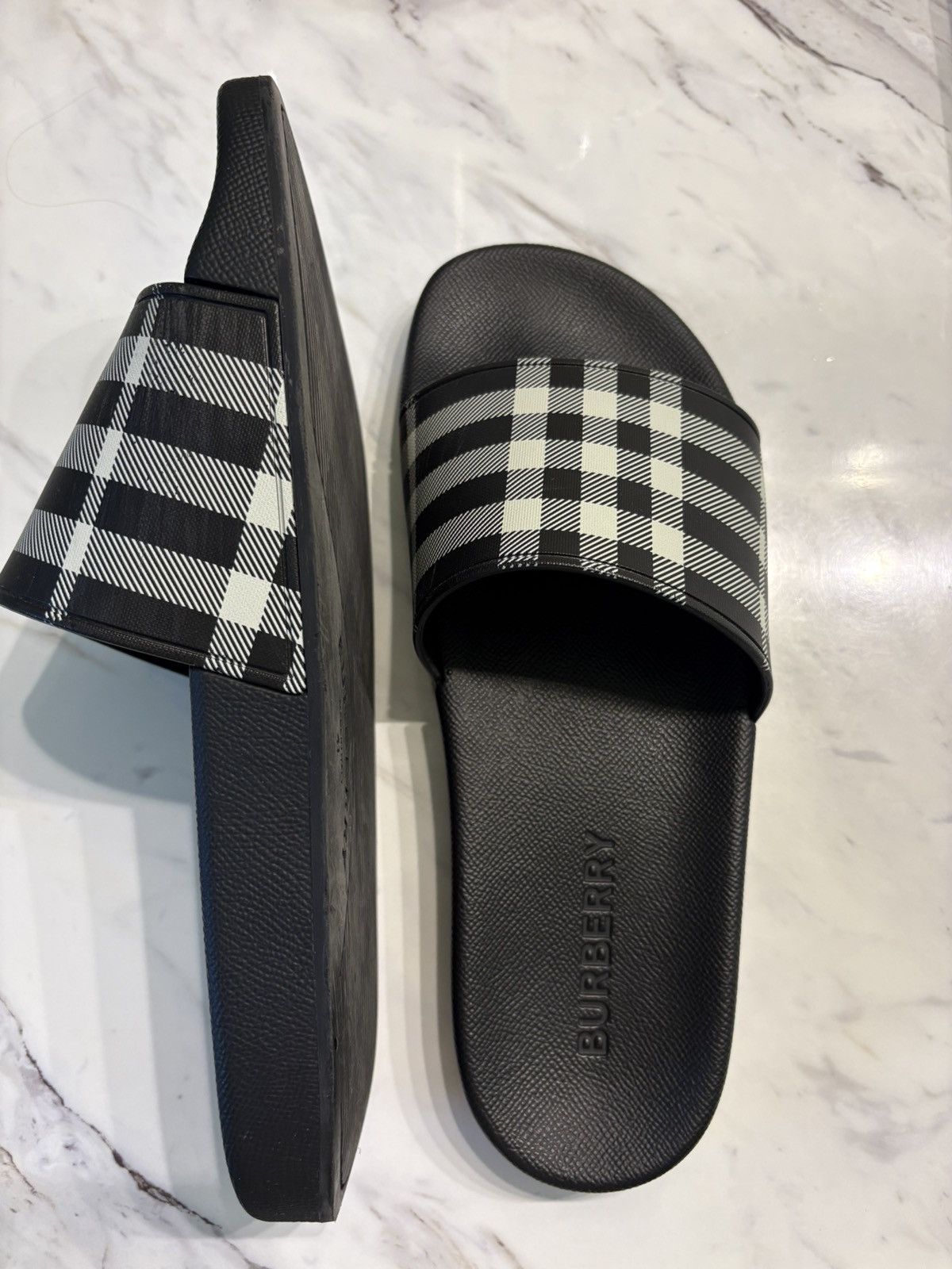 Burberry Prorsum Burberry Check Slides Size US 8 / EU 41 - 3 Thumbnail