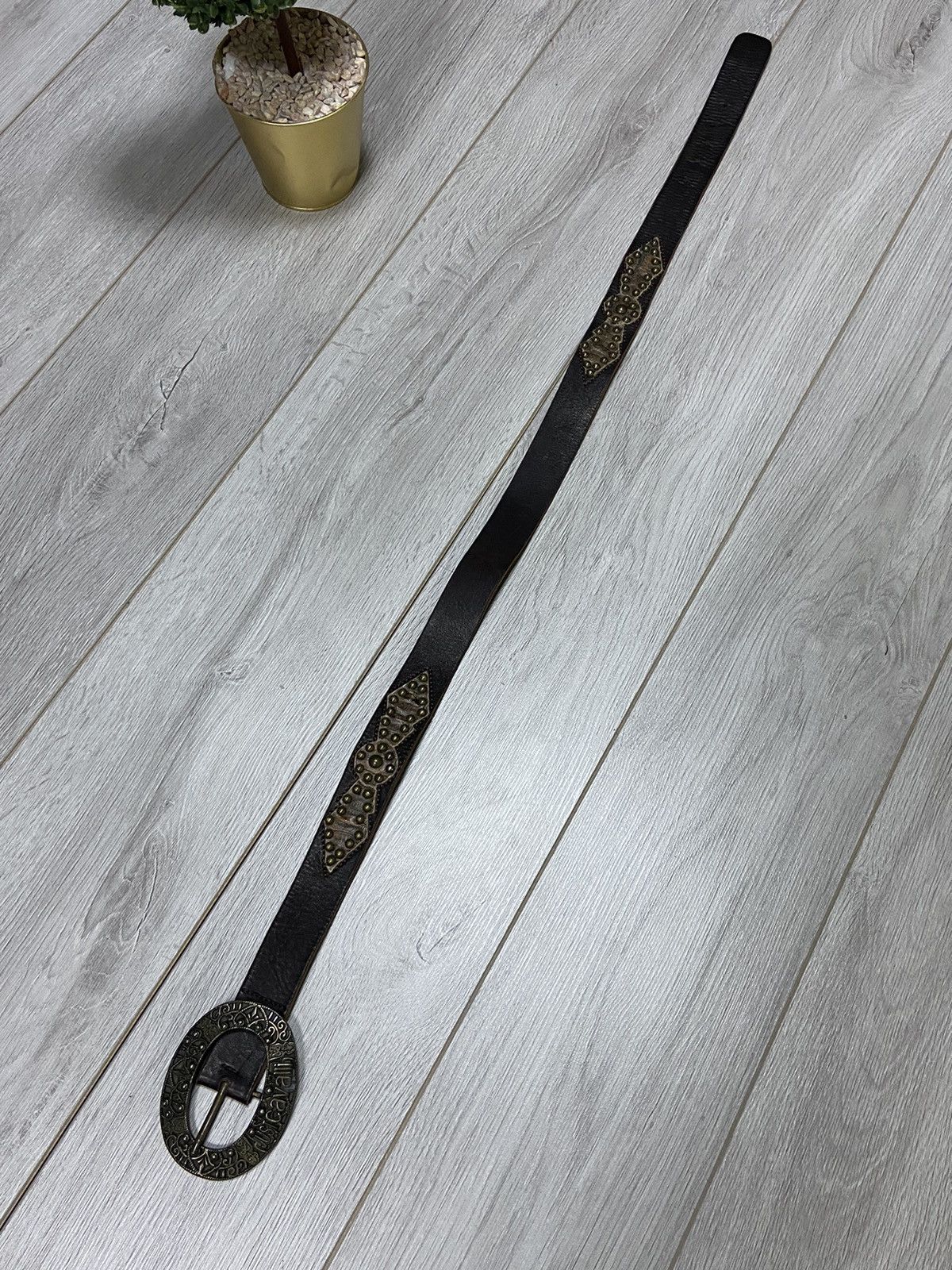 Just Cavalli Just Cavalli big buckle leather belt Size ONE SIZE - 3 Thumbnail