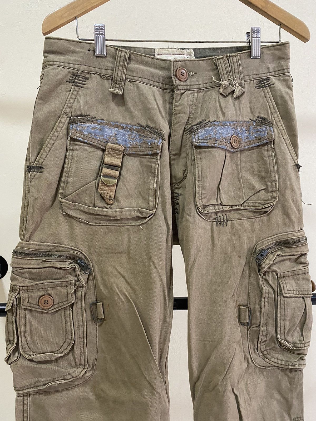 Hysteric Glamour No Brand Rare Design Tactical Multi Pocket Brown Cargo Army Size US 32 / EU 48 - 4 Thumbnail