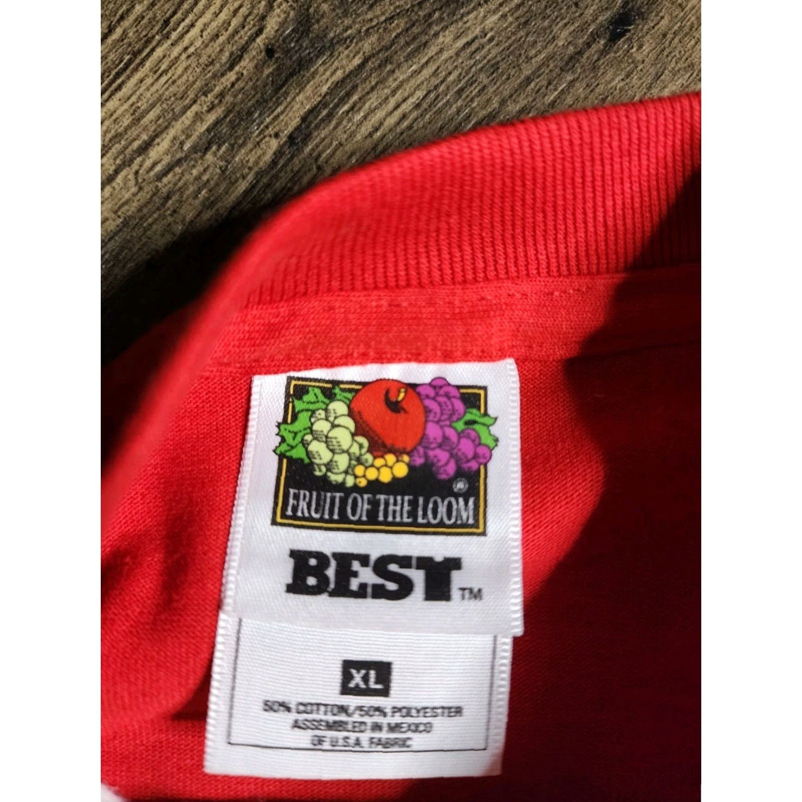 Fruit Of The Loom VINTAGE Fruit of the Loom Dear Santa I've Been Good Light Up T Shirt Mens XL Red 90s Y2K Indie Skater Christmas Lights Works Size US XL / EU 56 / 4 - 5 Thumbnail