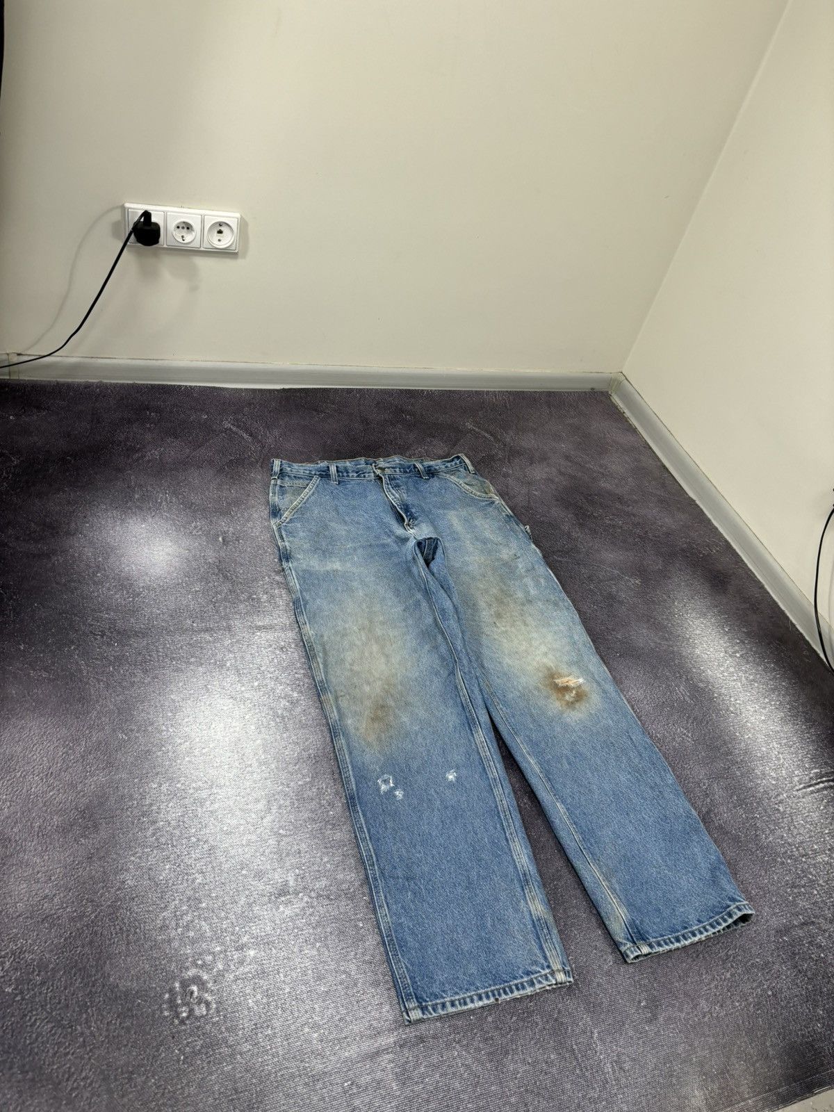 Carhartt Vintage Carhartt USA Faded Blue Denim Hype Work Baggy Jeans Size US 36 / EU 52 - 11 Thumbnail