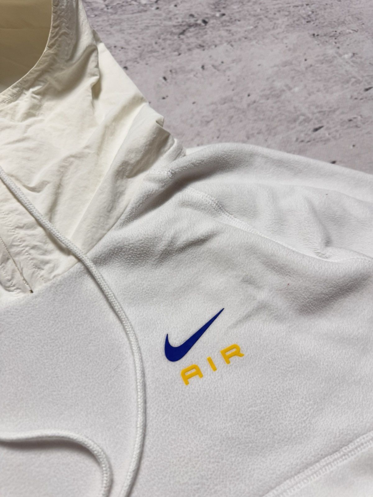 Nike × Vintage NIKE AIR TEDDY FLEECE VINTAGE DOUBLE LOGO OVERSIZE HOODIE Size US S / EU 44-46 / 1 - 5 Thumbnail