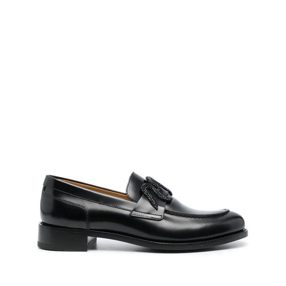 RENE CAOVILLA LEATHER MOCASSINI LOAFERS SIZE 38.5