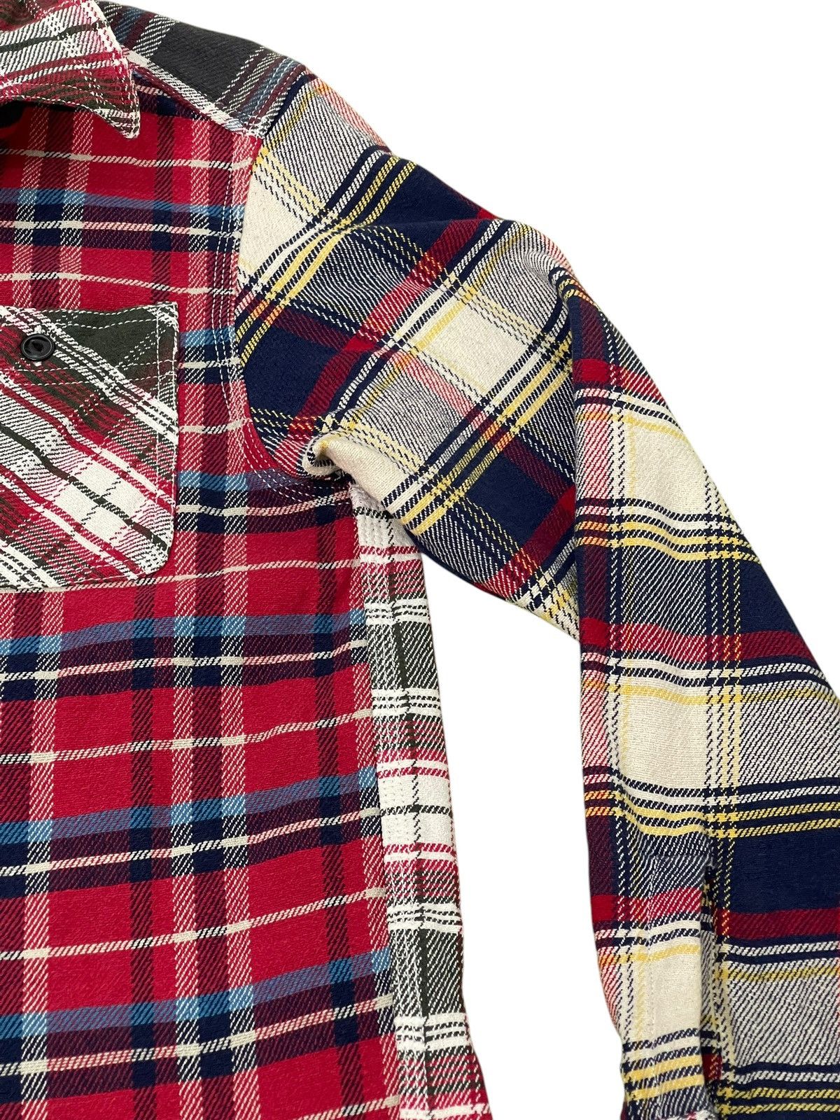 Japanese Brand Multi Plaid Houston Union Made Flannel Shirt Workwear 6🟩7 Size US M / EU 48-50 / 2 - 6 Thumbnail